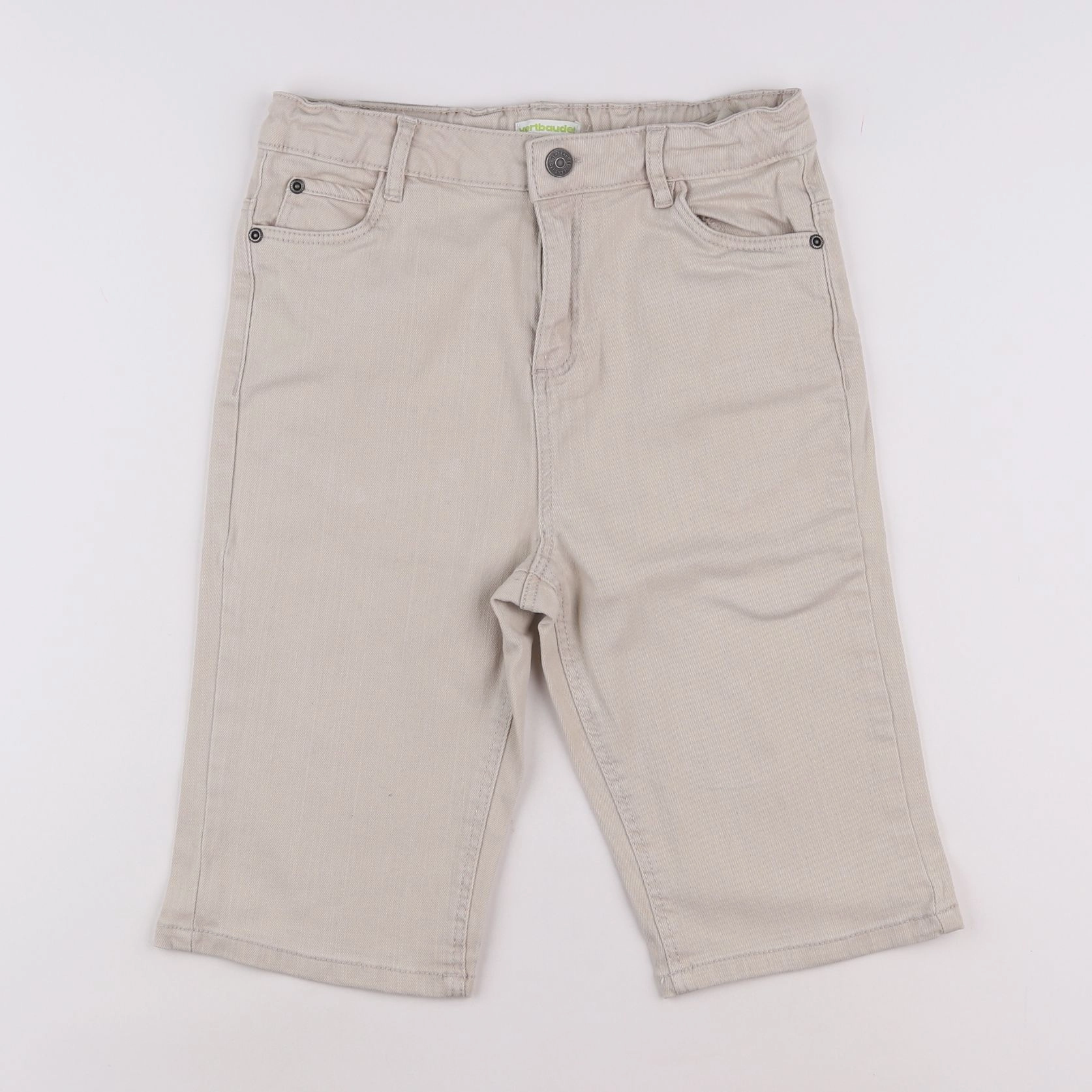 Vertbaudet - short beige - 11/12 ans