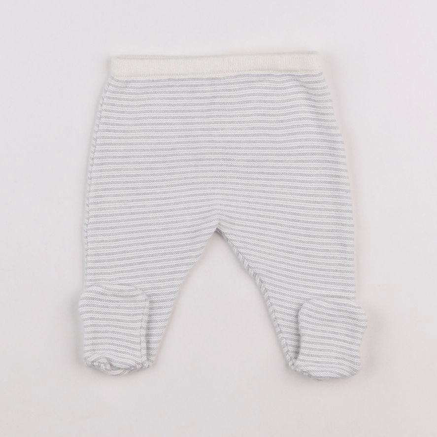 Boutchou - legging blanc, gris - Prématuré