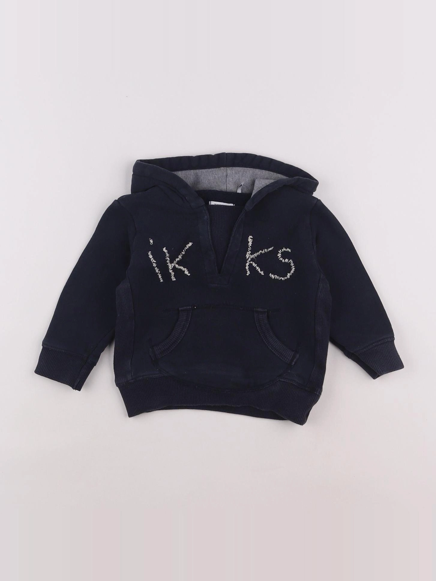 IKKS - sweat bleu - 12 mois