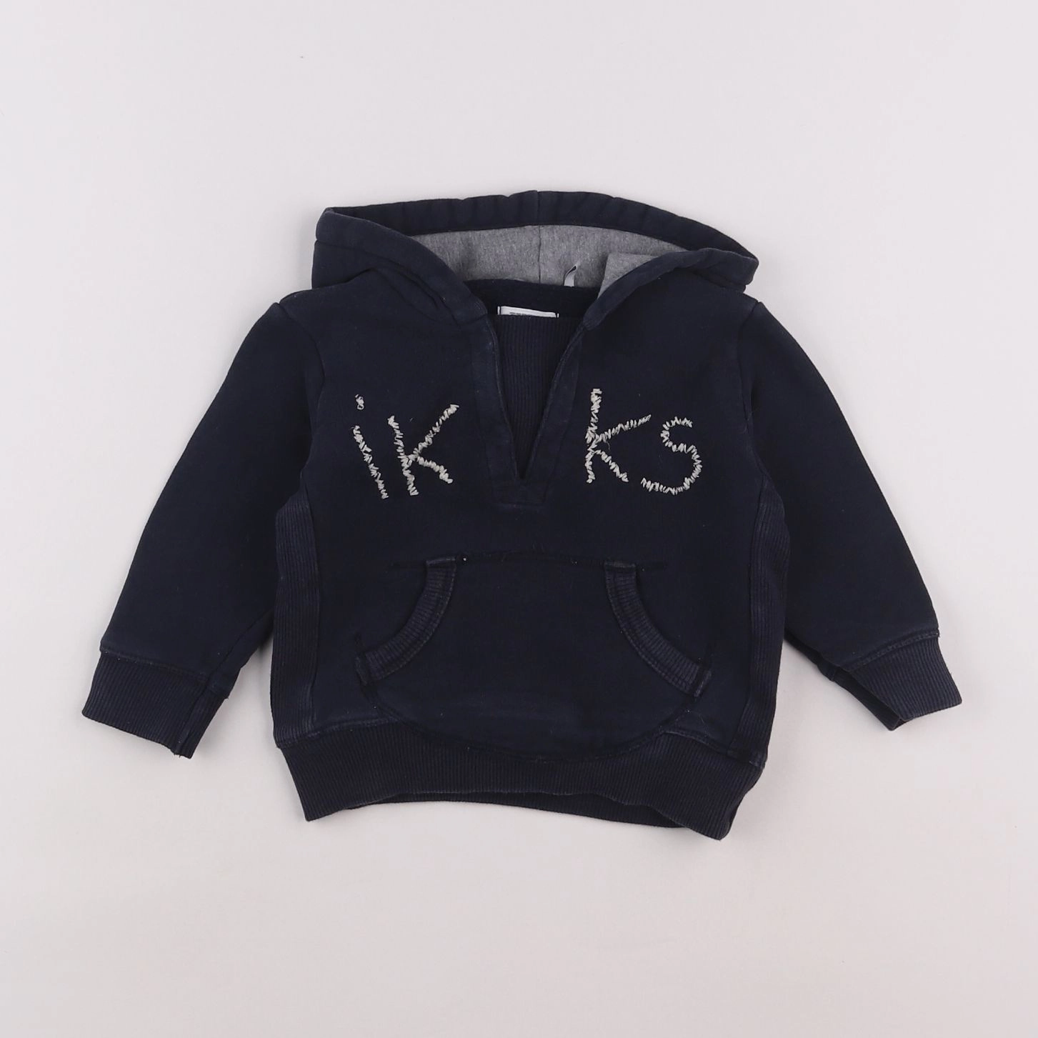 IKKS - sweat bleu - 12 mois