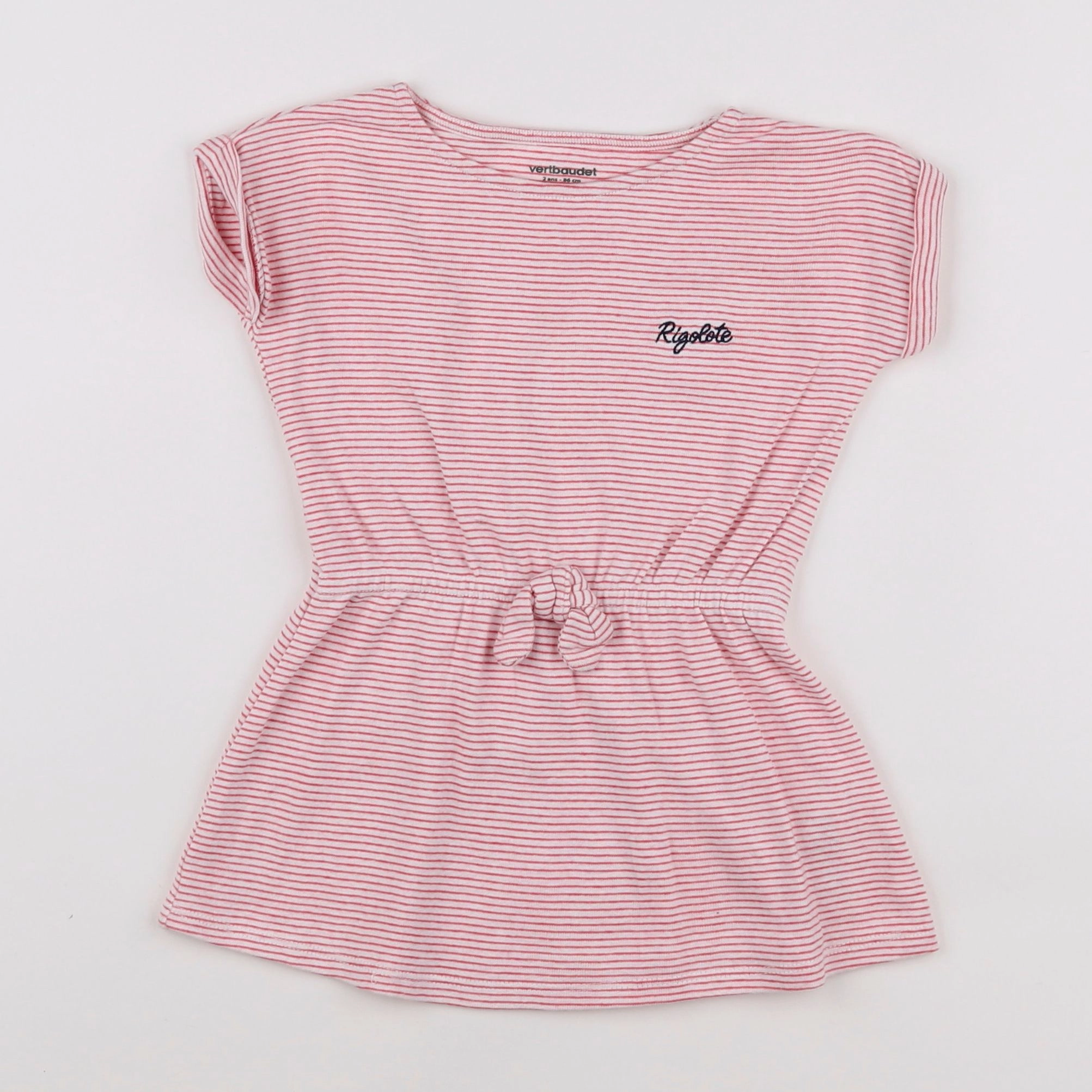 Vertbaudet - robe rouge - 2 ans