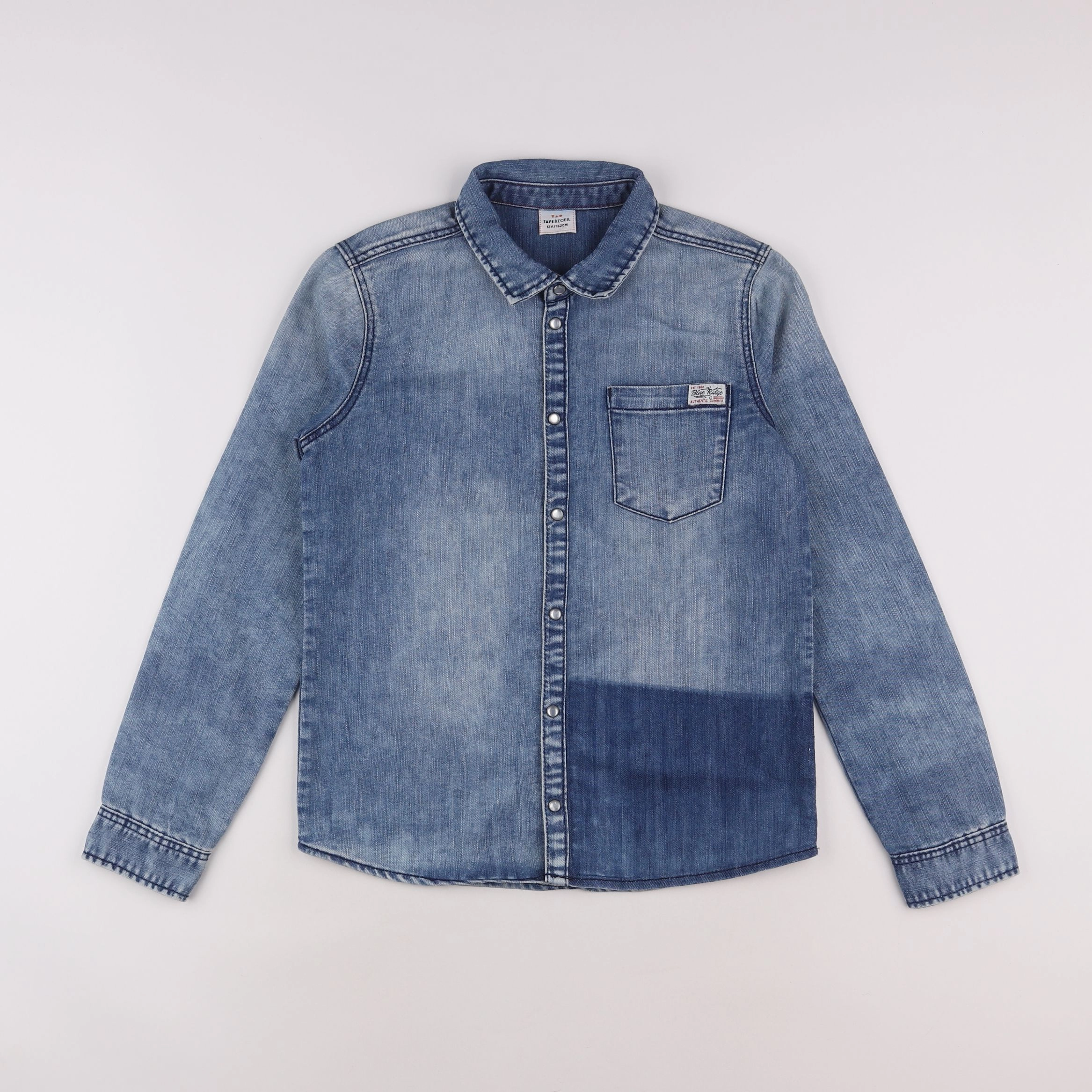 Tape à l'oeil - chemise bleu - 12 ans