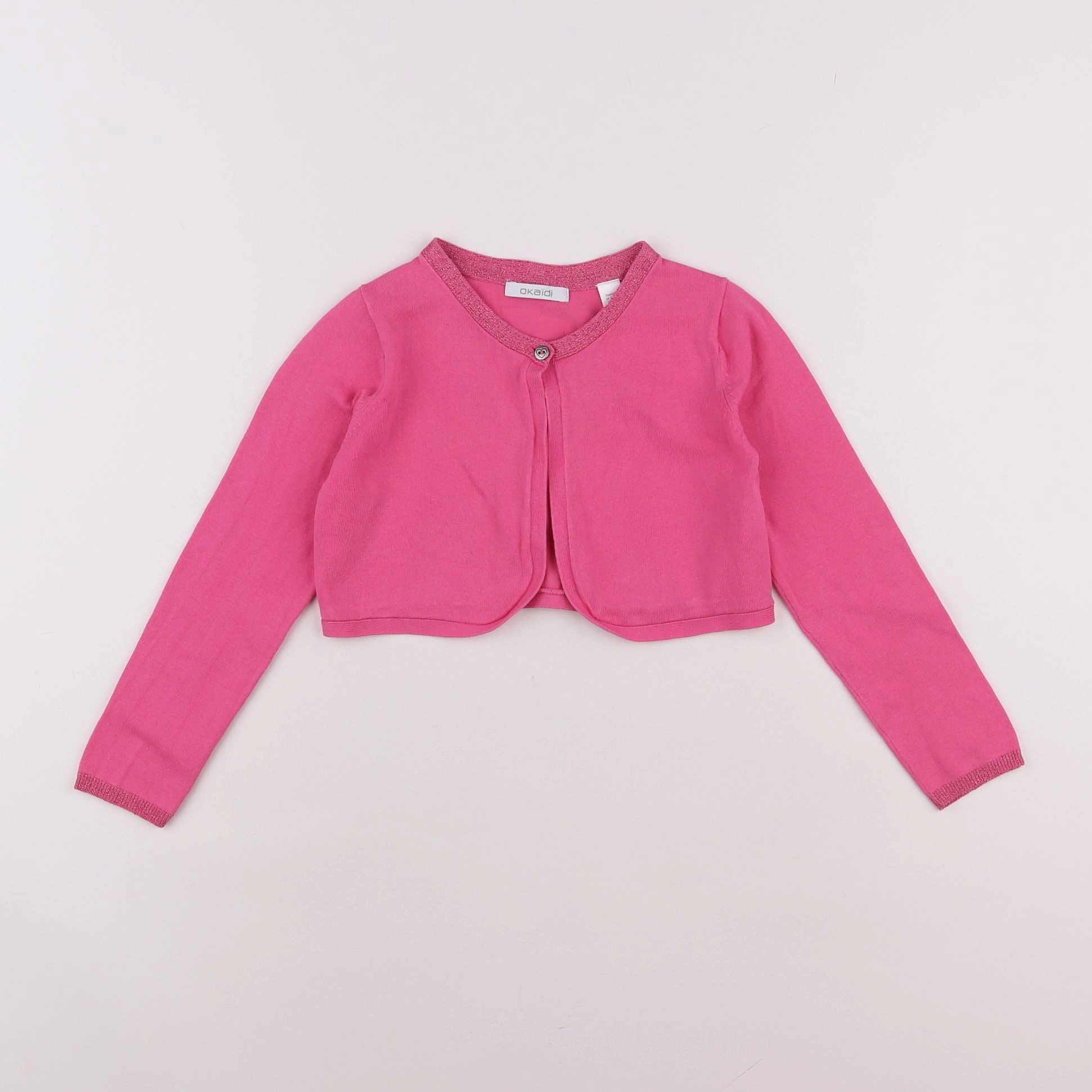 Okaidi - gilet rose - 6 ans