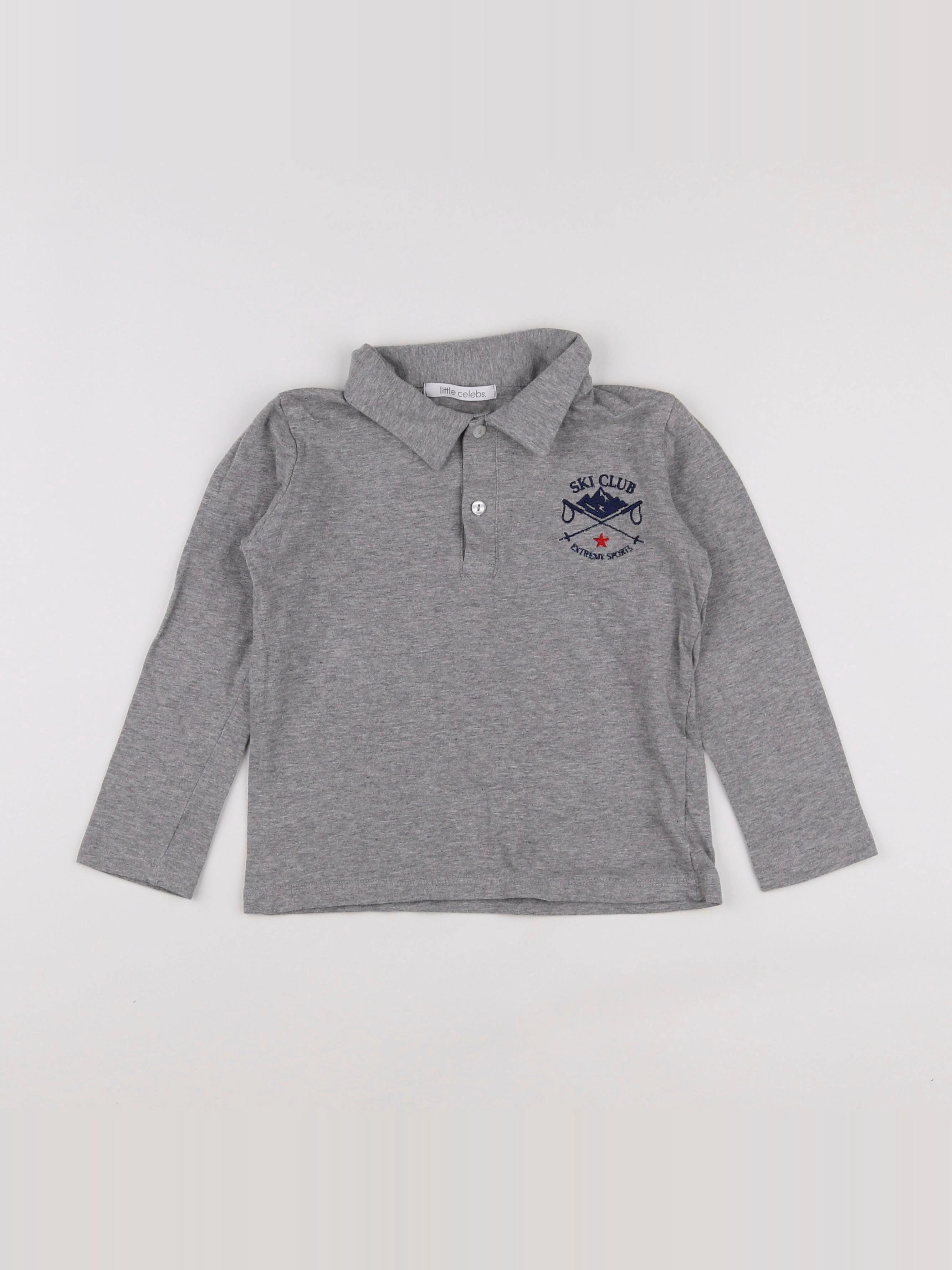 Little Celebs - polo gris - 6 ans
