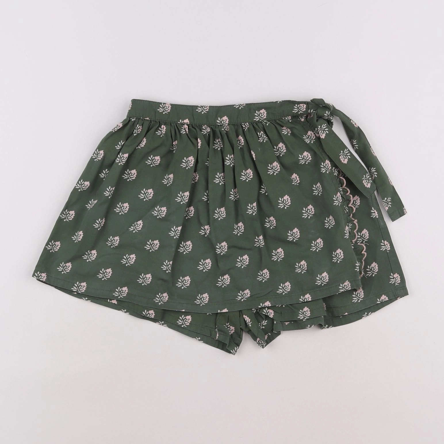 Cyrillus - jupe short vert - 8 ans