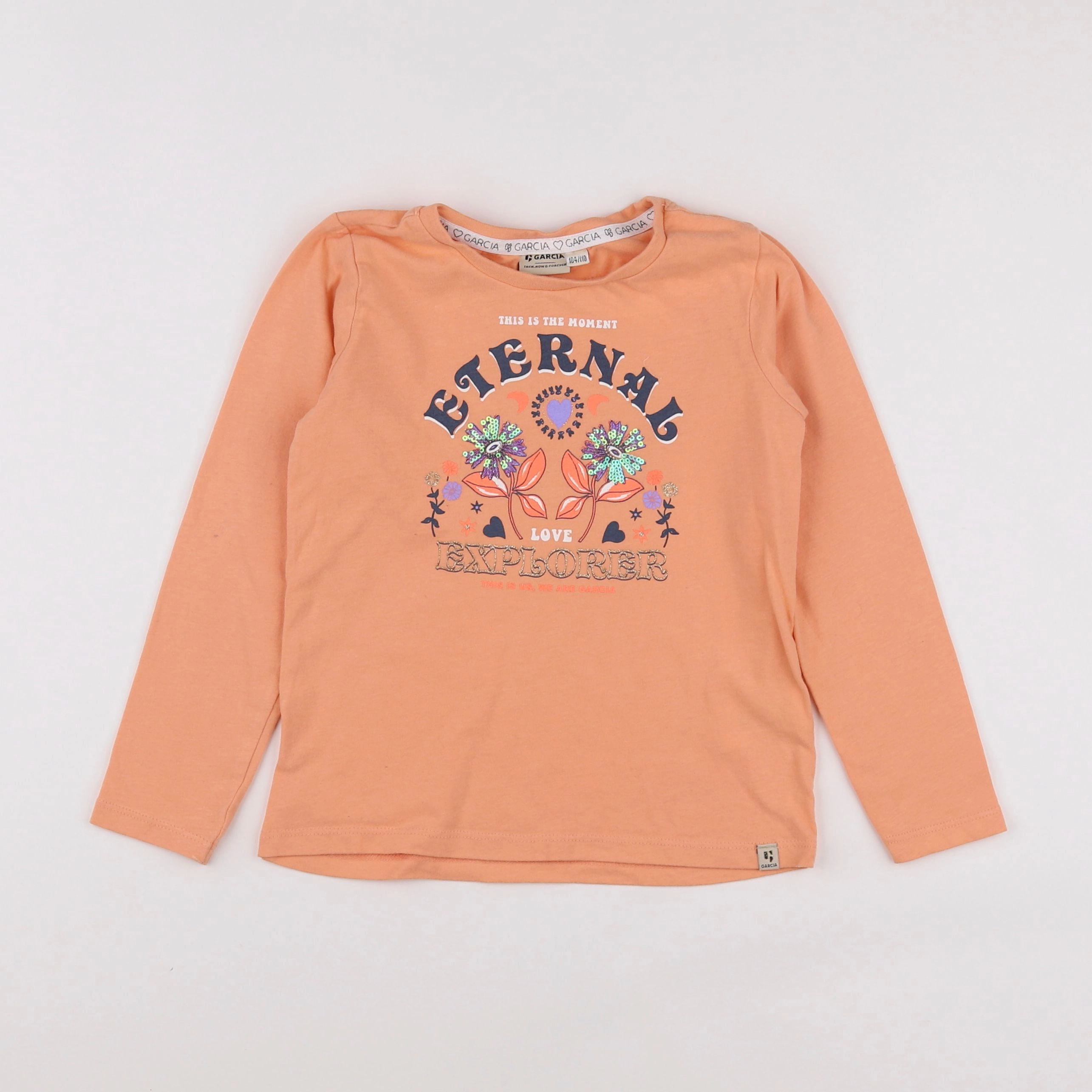 Garcia - tee-shirt orange - 4/5 ans