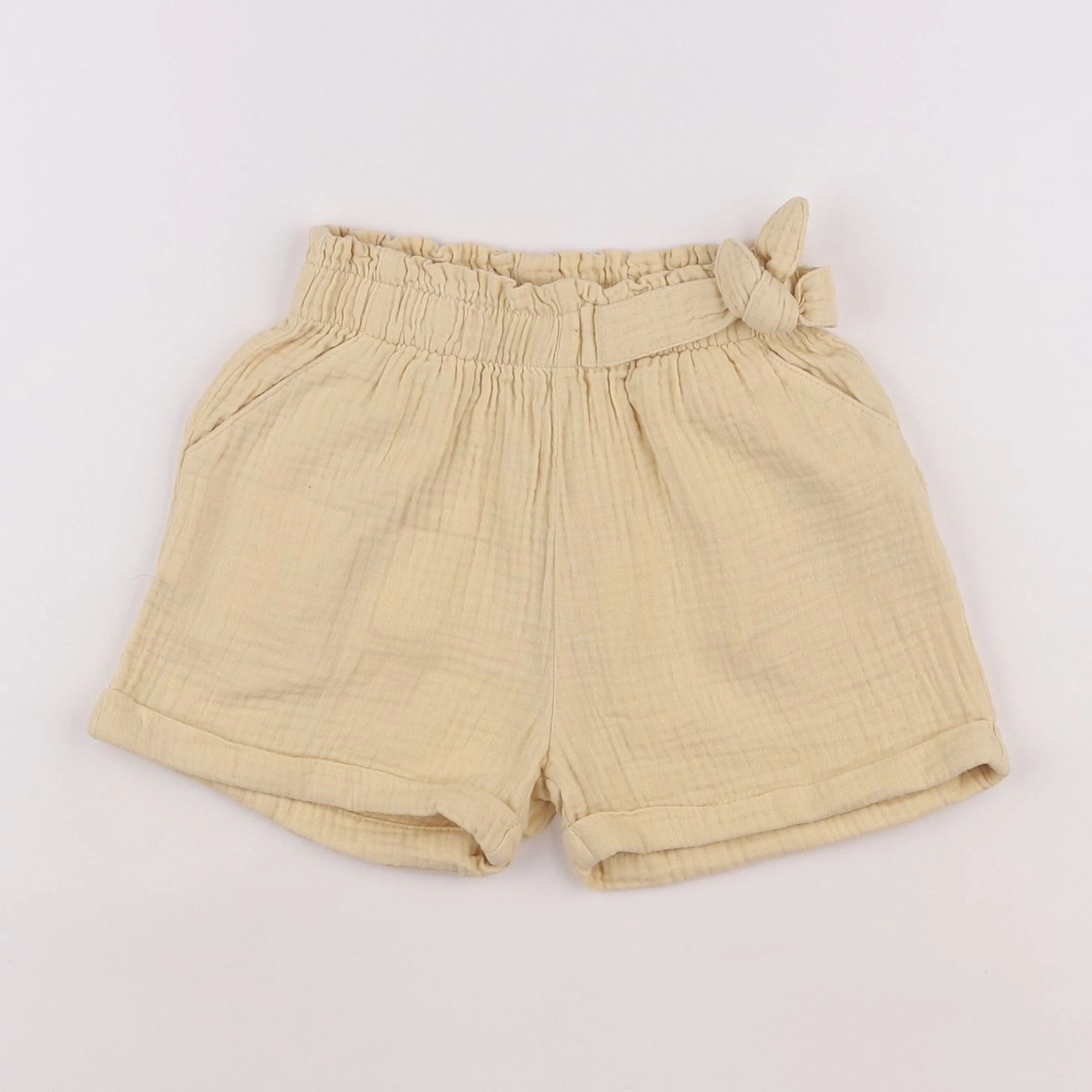 Vertbaudet - short jaune - 6 ans