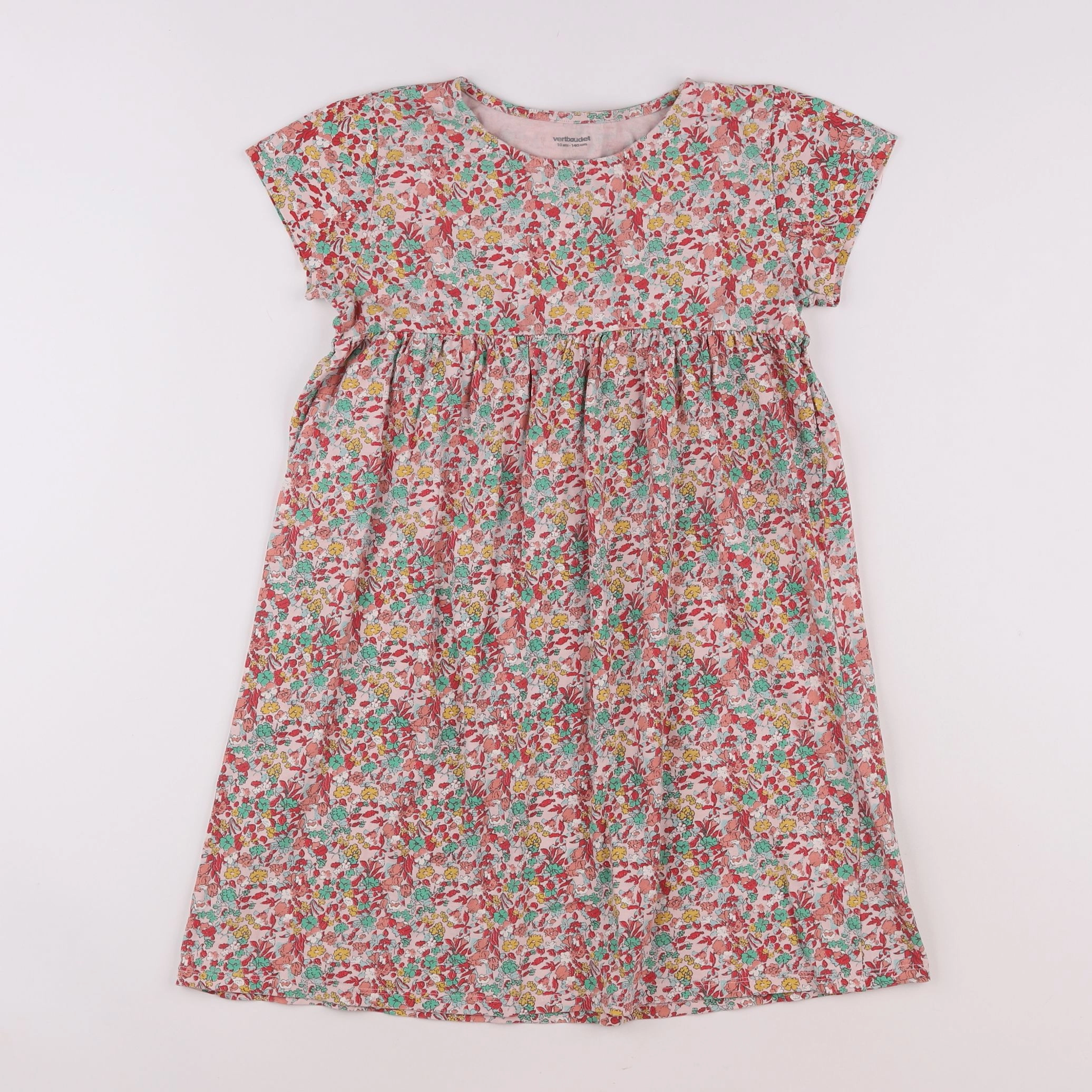 Vertbaudet - robe multicolore - 10 ans