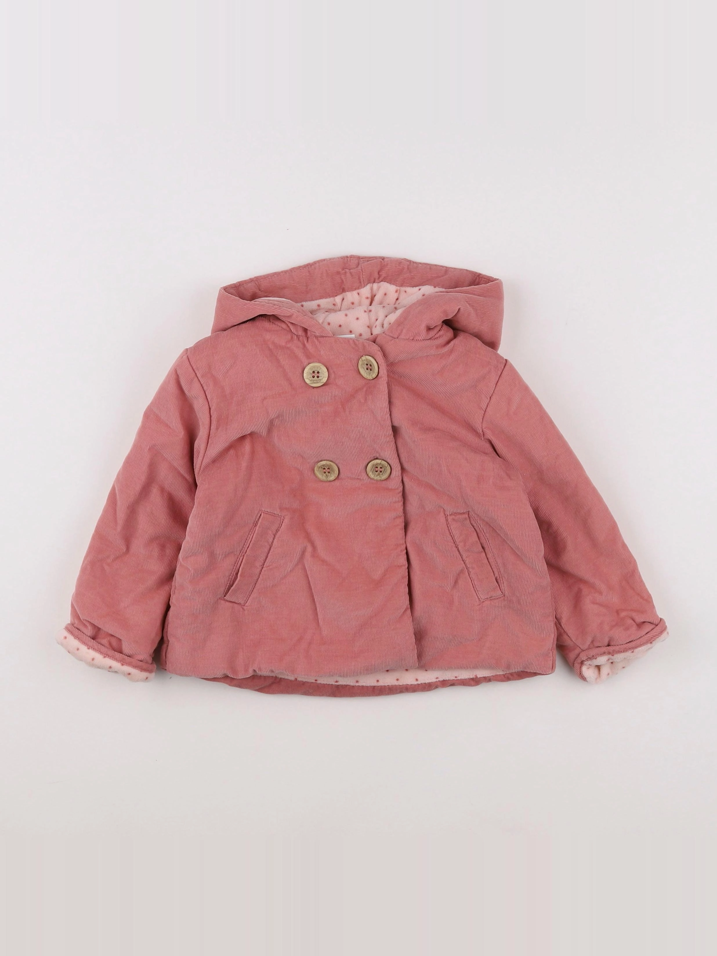 Next - veste rose - 12/18 mois