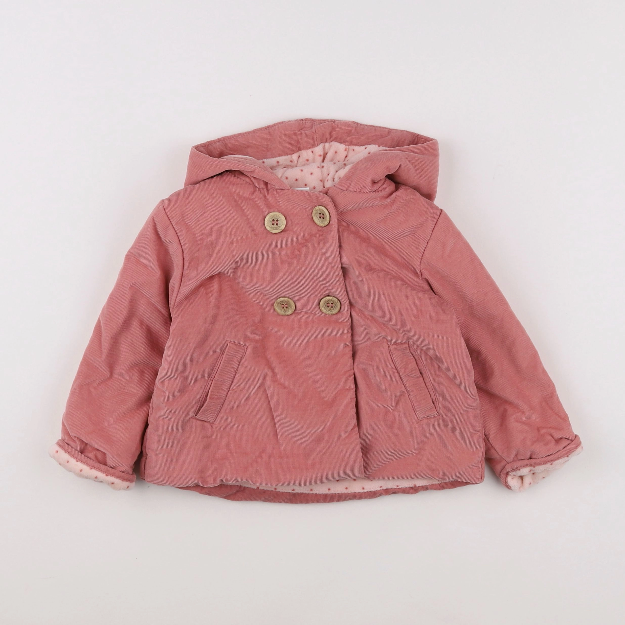 Next - veste rose - 12/18 mois