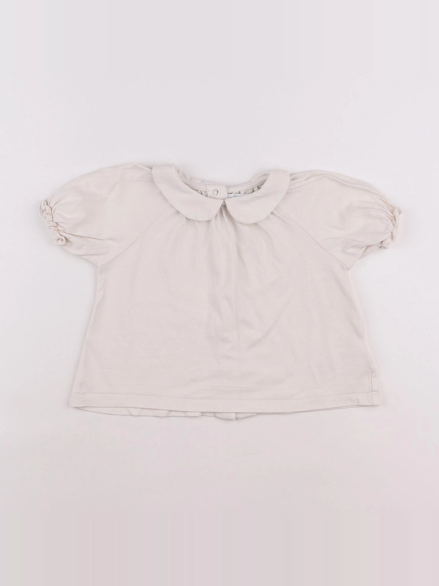 Vertbaudet - tee-shirt beige - 2 ans