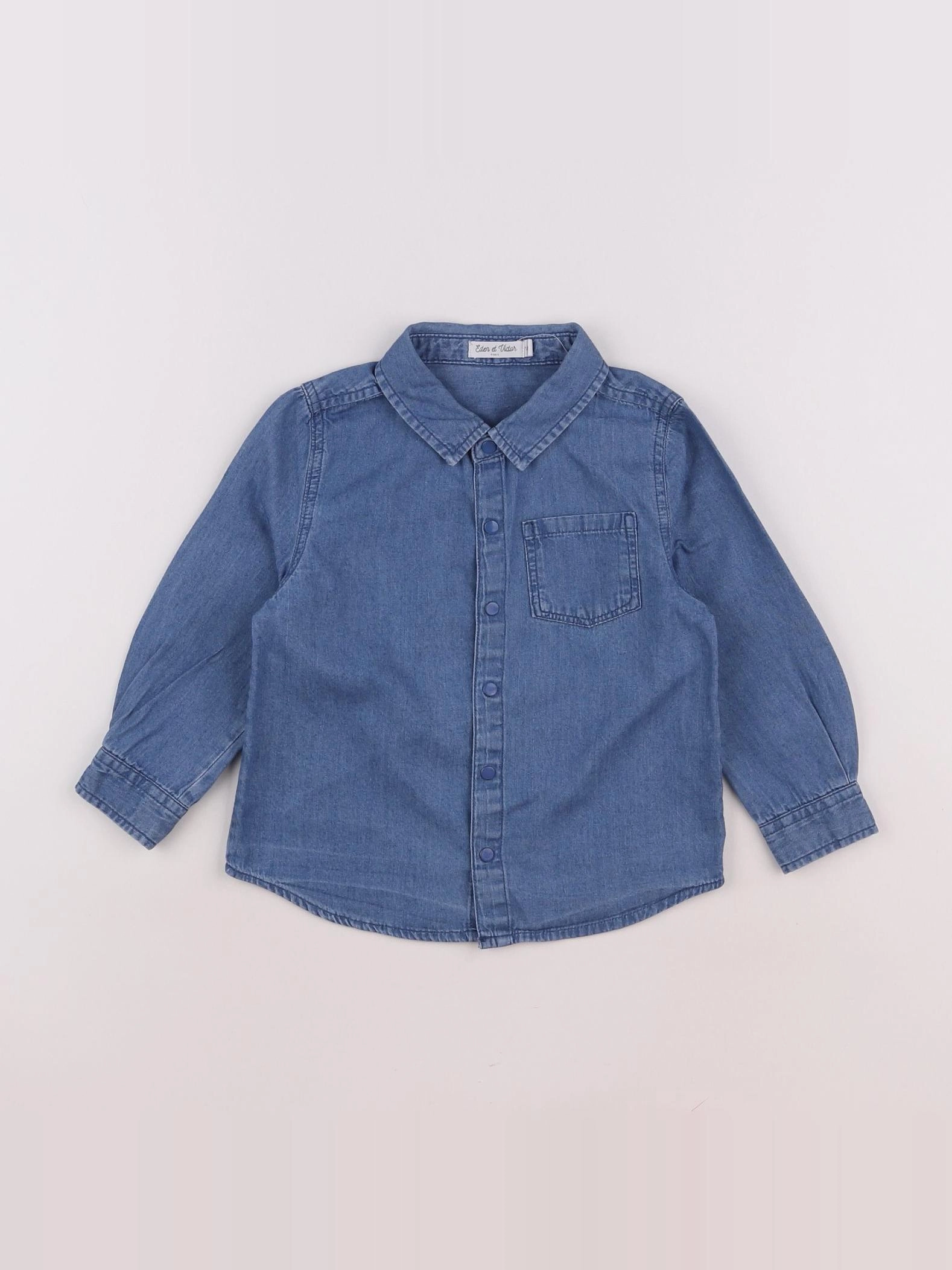 Eden & Victor - chemise bleu - 18 mois