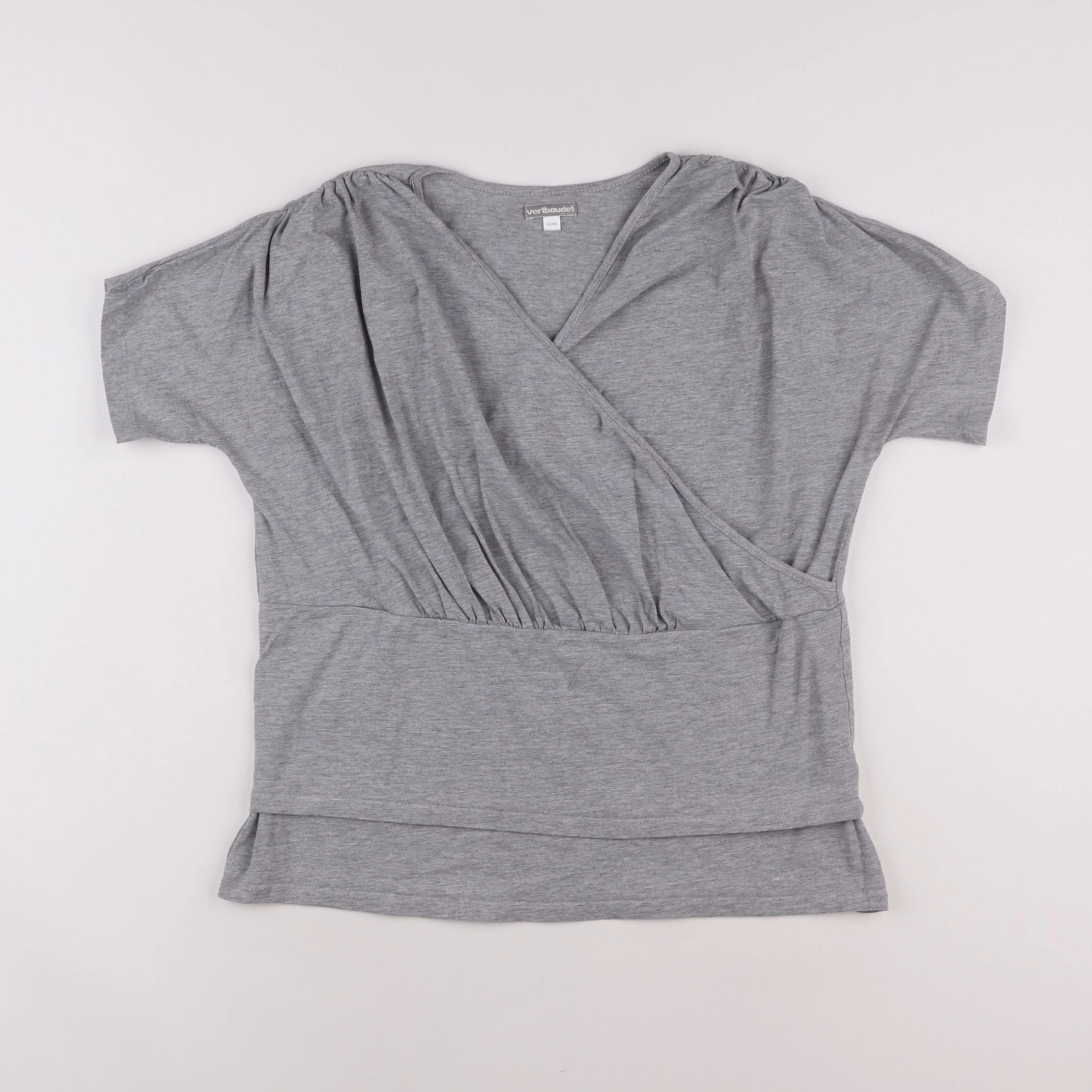 Vertbaudet - tee-shirt grossesse, allaitement gris - 42 à 44