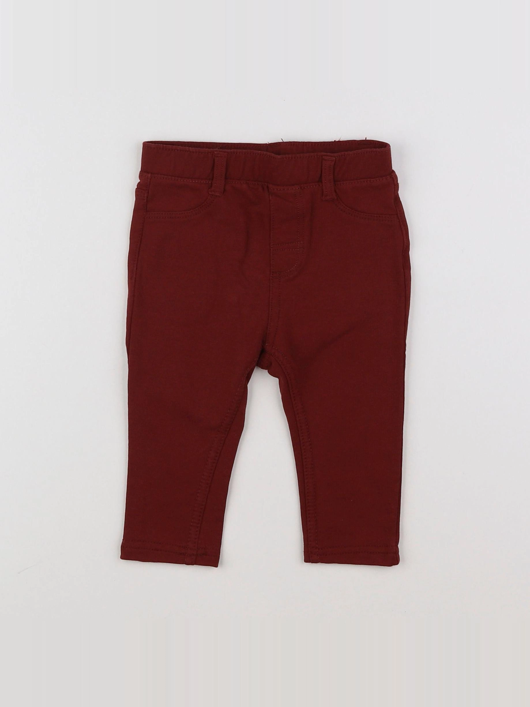 H&M - jegging rouge - 9 mois
