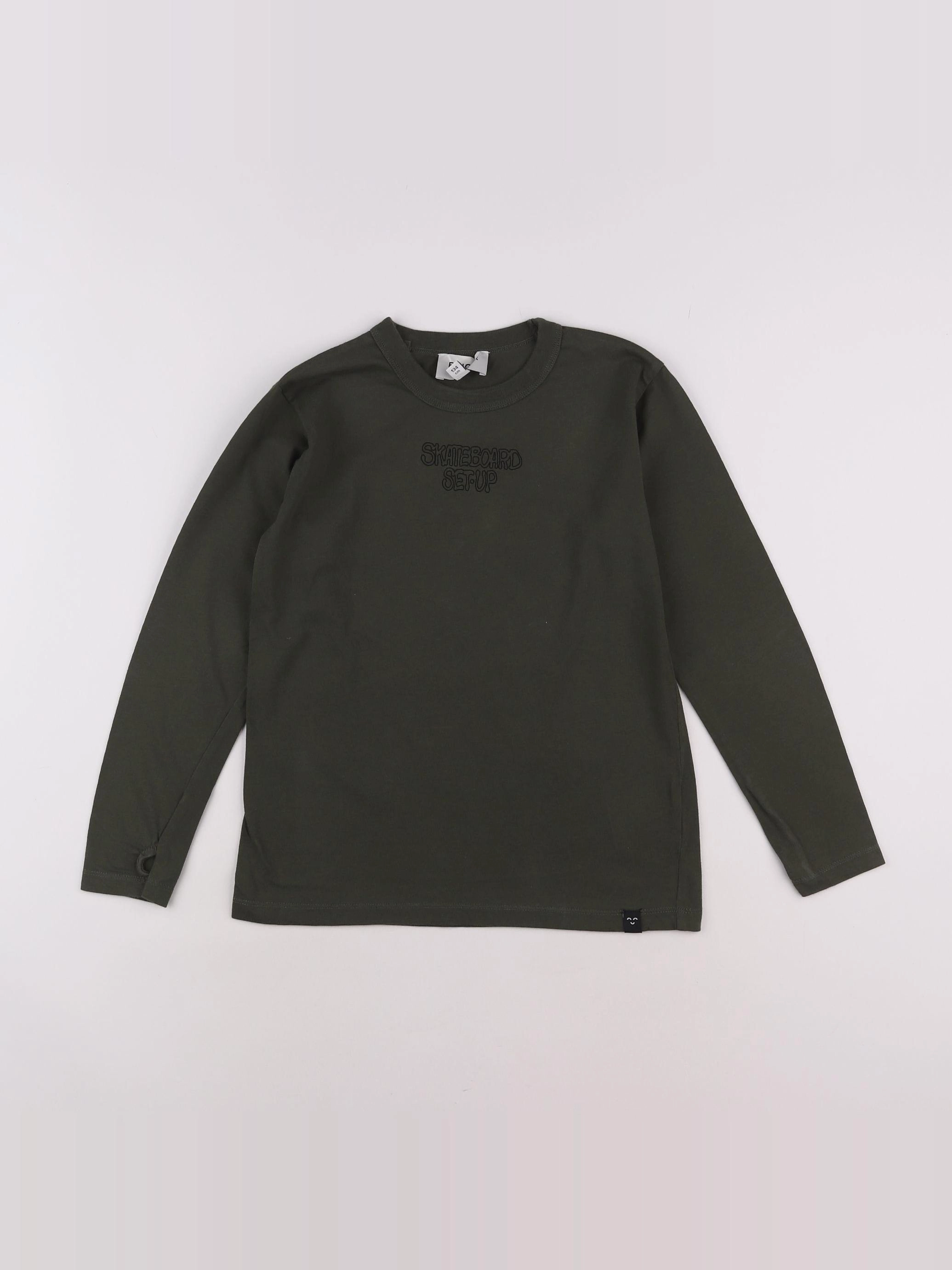 Finger in the nose - tee-shirt imprimé au dos vert - 8/9 ans