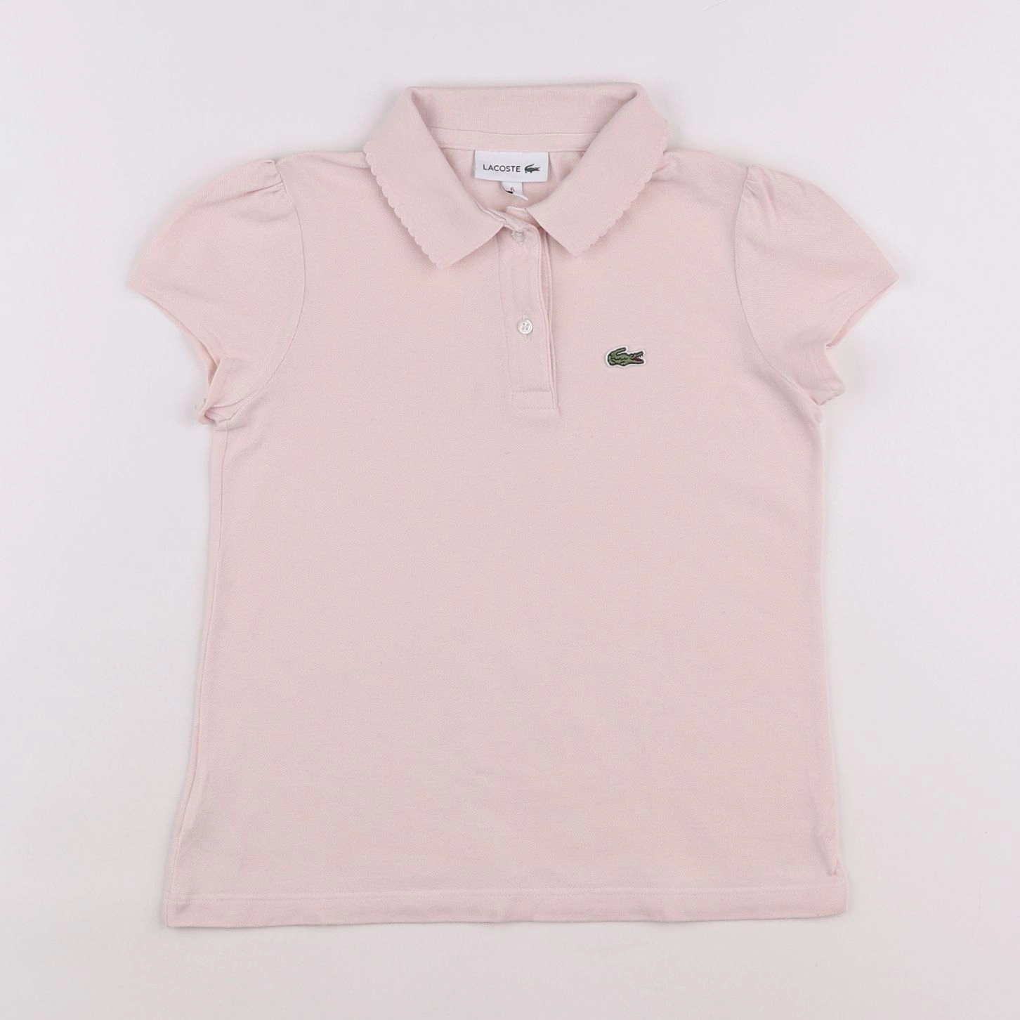 Lacoste - polo rose - 6 ans