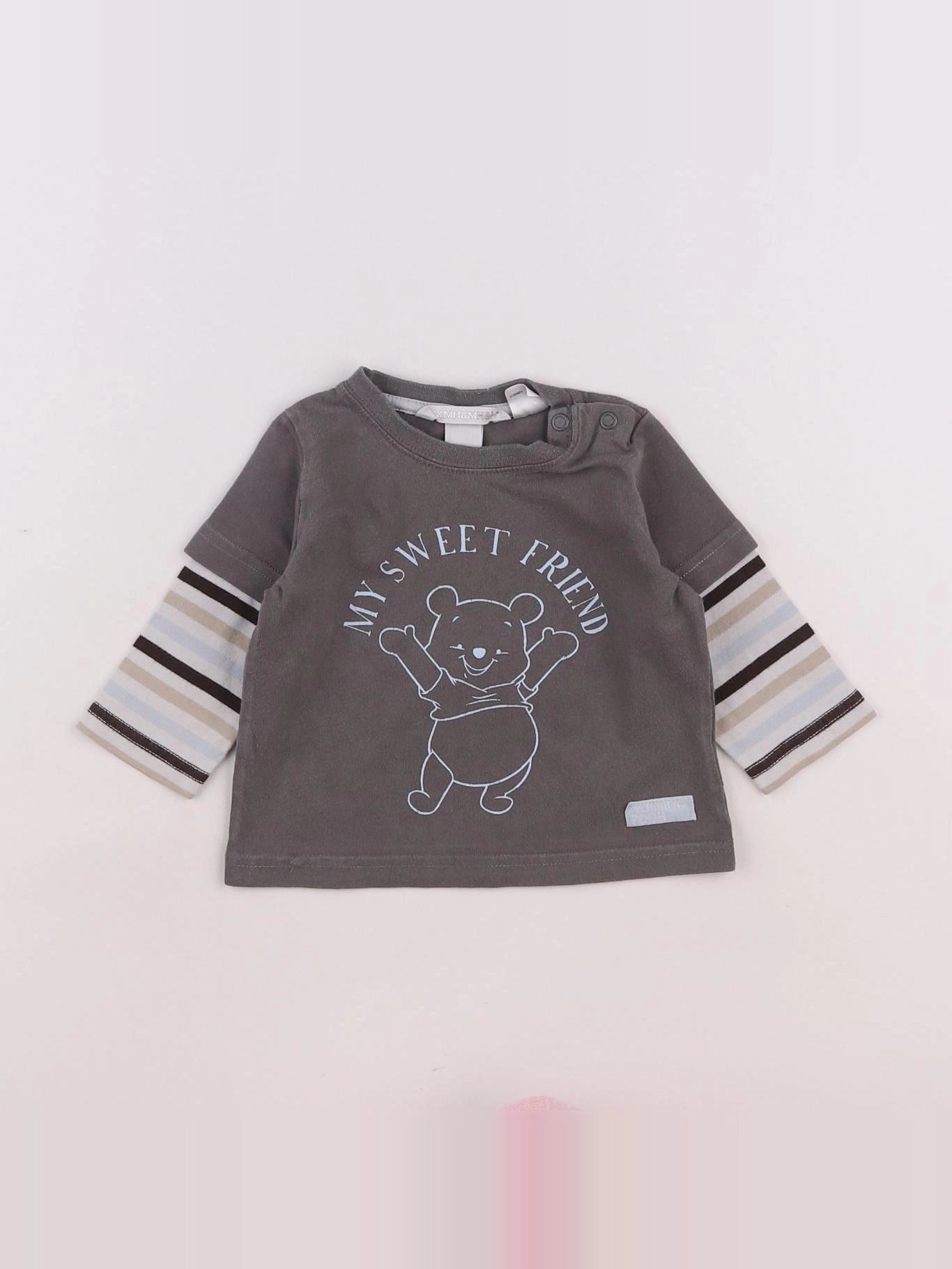 H&M - tee-shirt marron - 3/6 mois