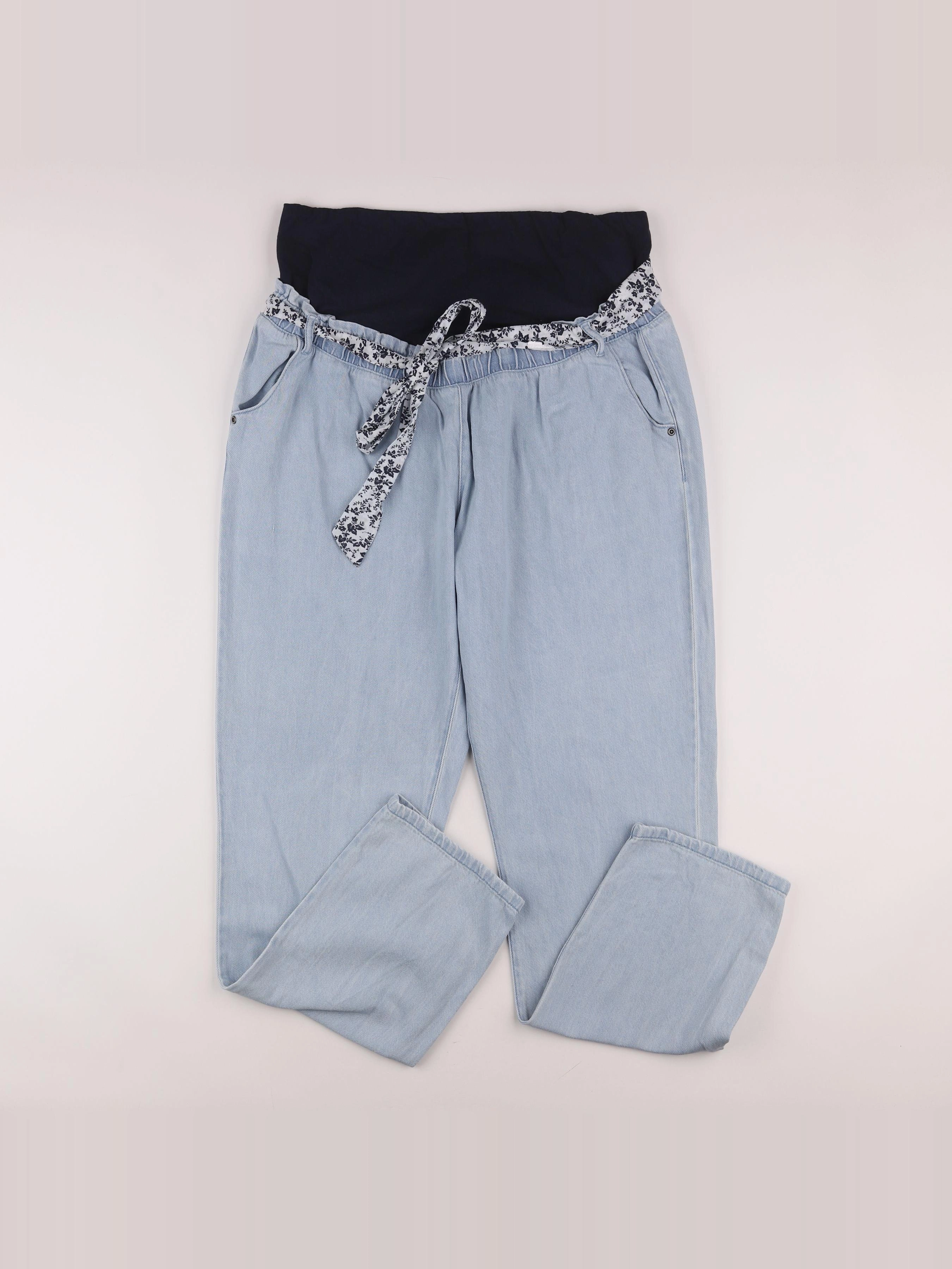 Vertbaudet - jean grossesse bleu - 48