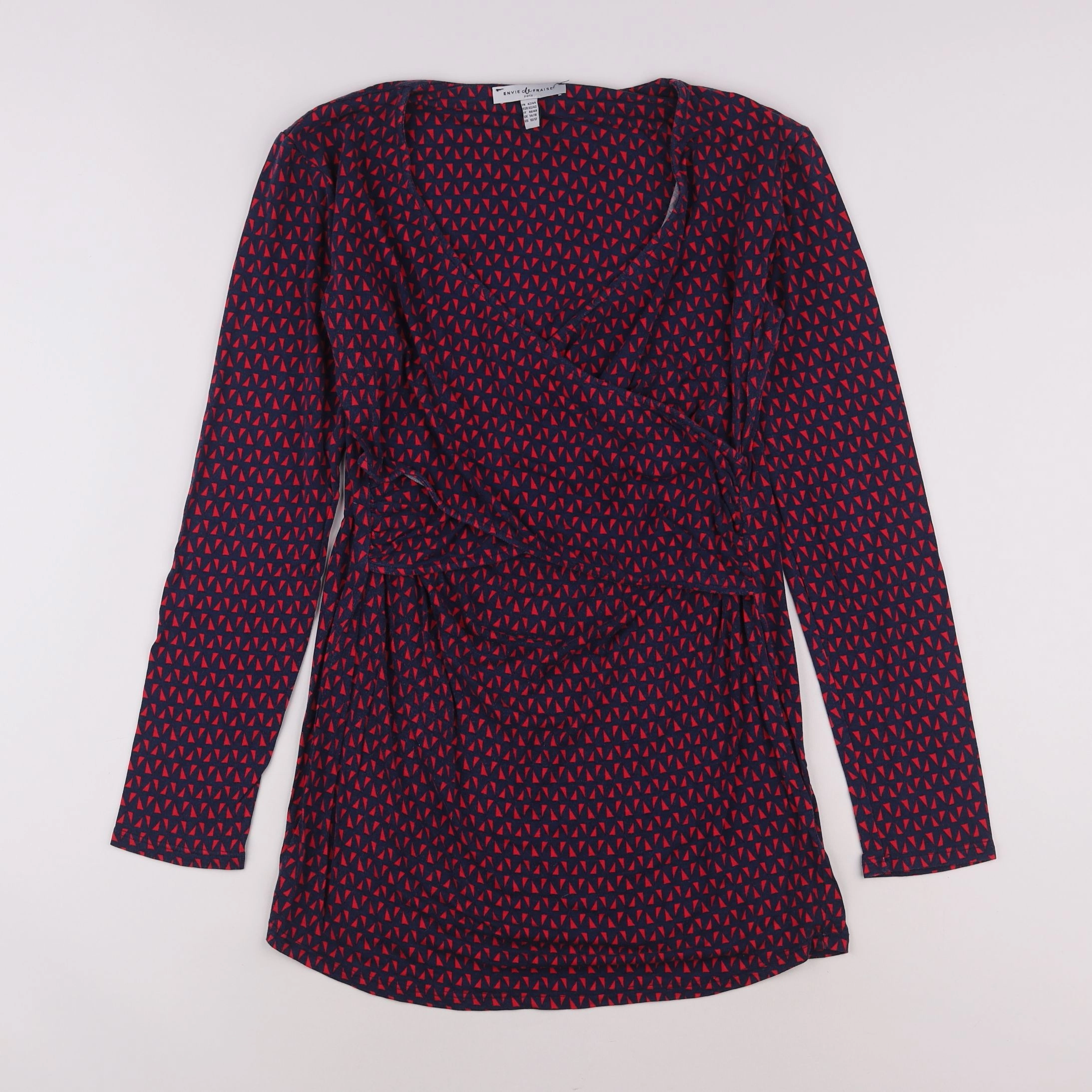 Envie de fraise - tee-shirt grossesse bleu, rose - 42 à 44