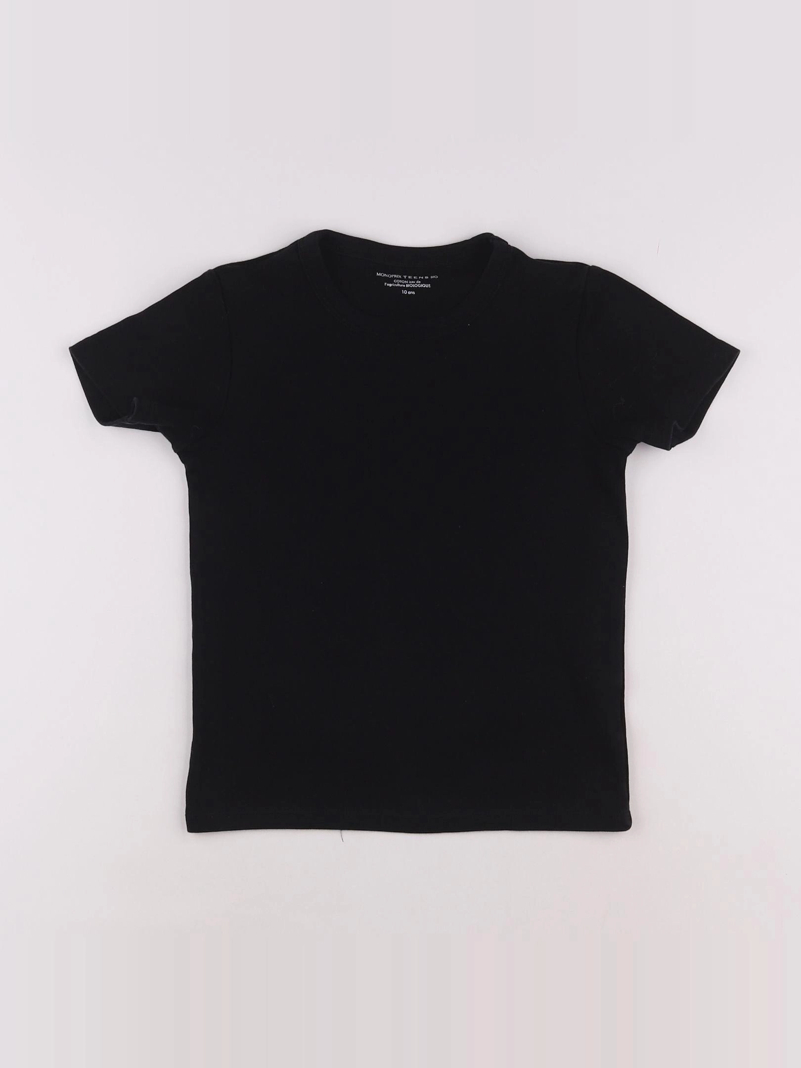 Monoprix - maillot de corps noir - 10 ans