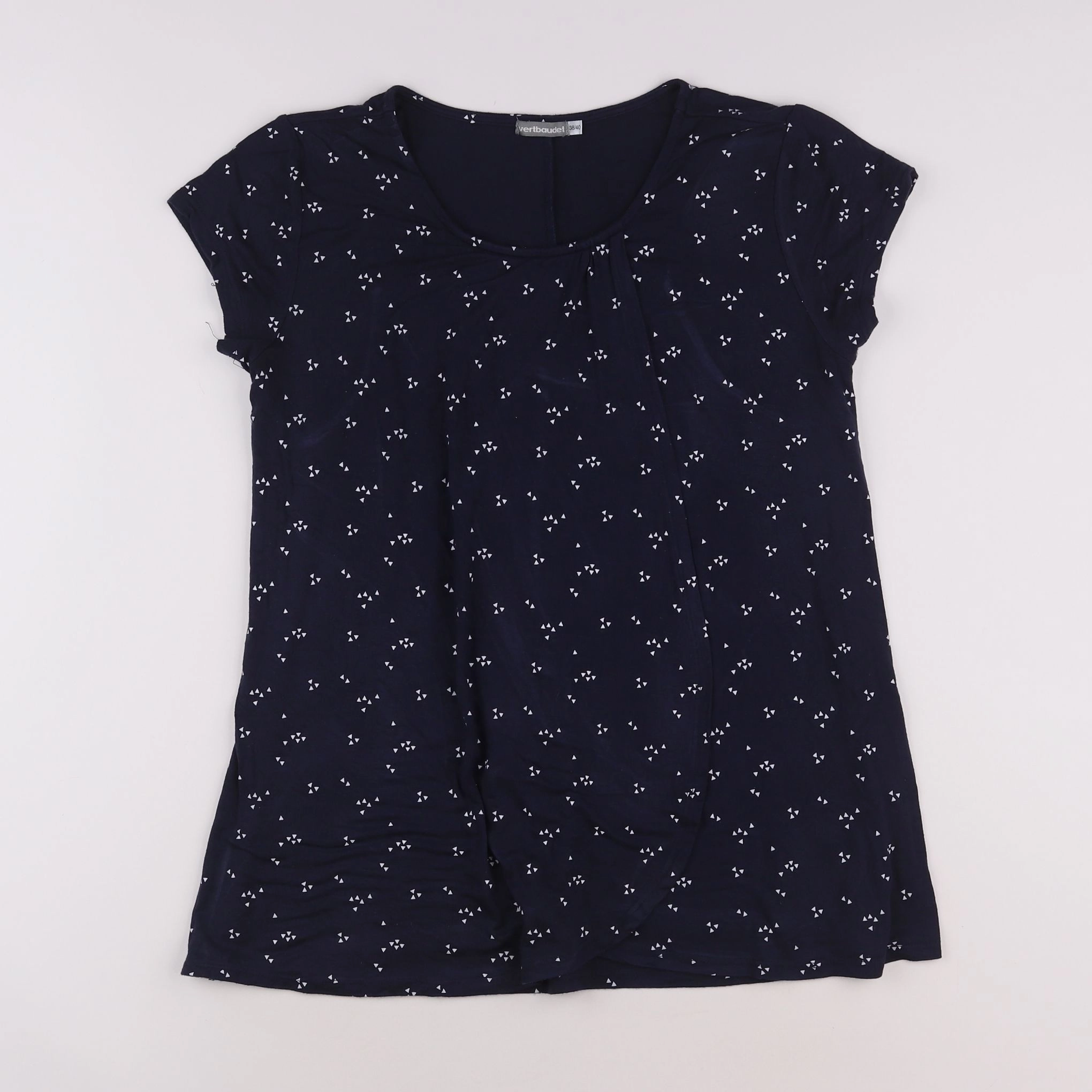 Vertbaudet - tee-shirt grossesse bleu - 38 à 40