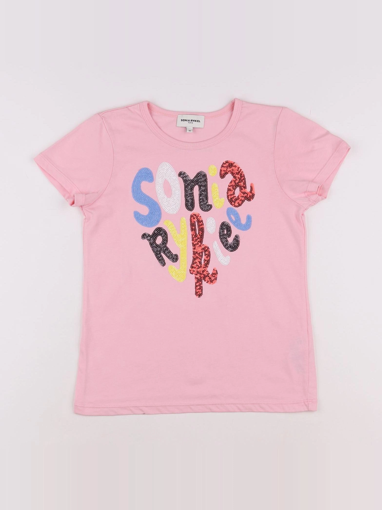 Sonia Rykiel - tee-shirt rose - 10 ans