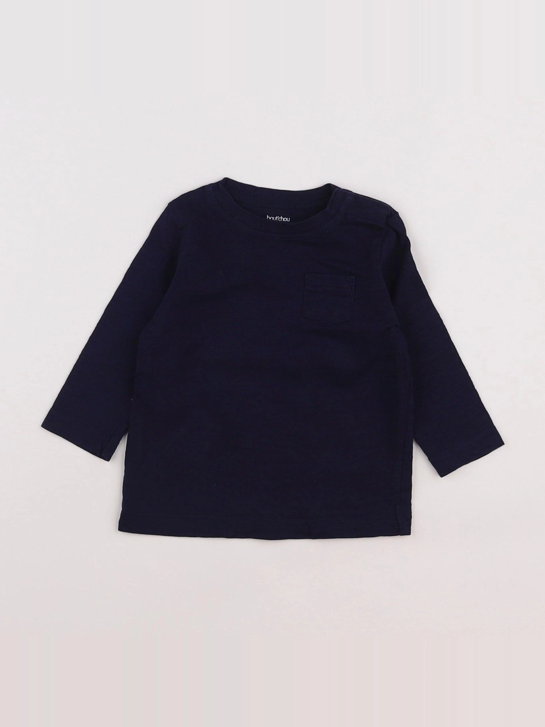 Boutchou - tee-shirt bleu - 6 mois