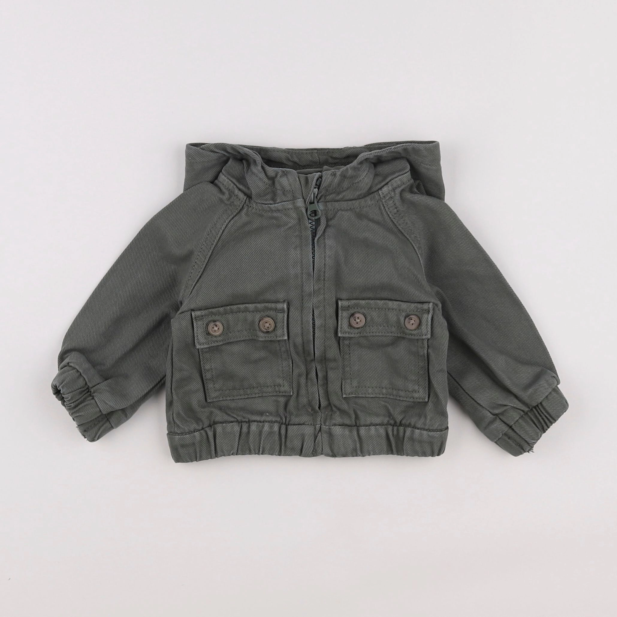 Vertbaudet - veste vert - 3 mois