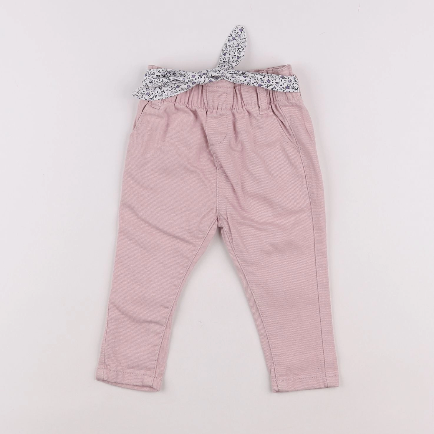 Vertbaudet - pantalon rose - 9 mois