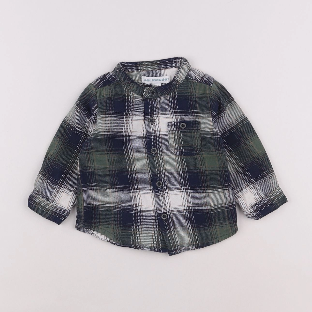 Vertbaudet - chemise multicolore - 9 mois