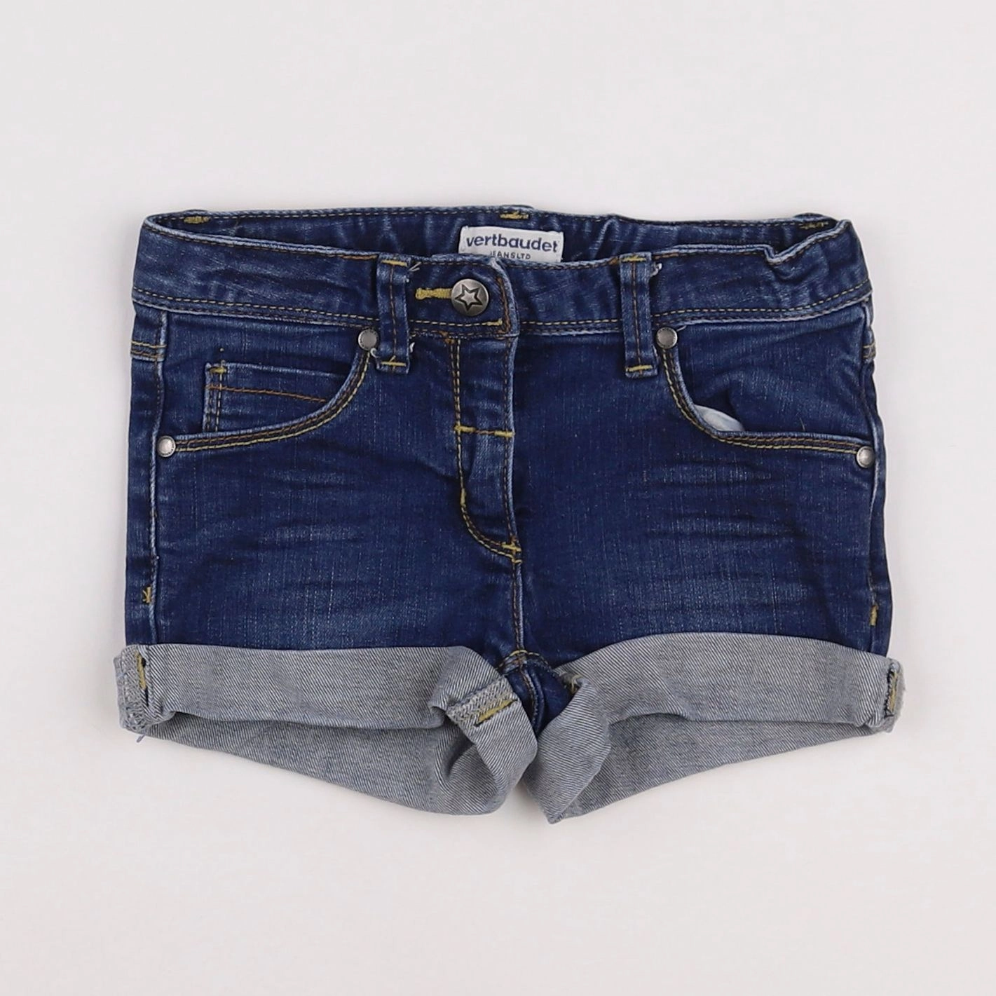 Vertbaudet - short bleu - 4 ans