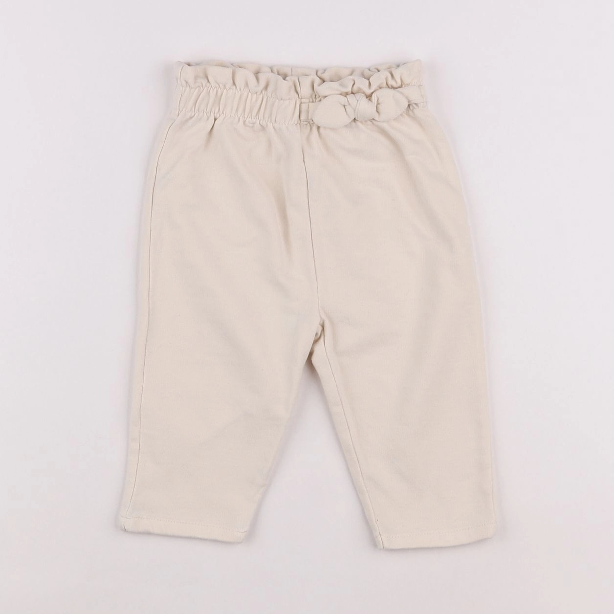 Vertbaudet - sarouel beige - 9 mois