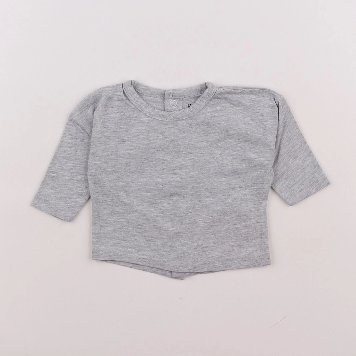 La Redoute - tee-shirt gris - 0 mois