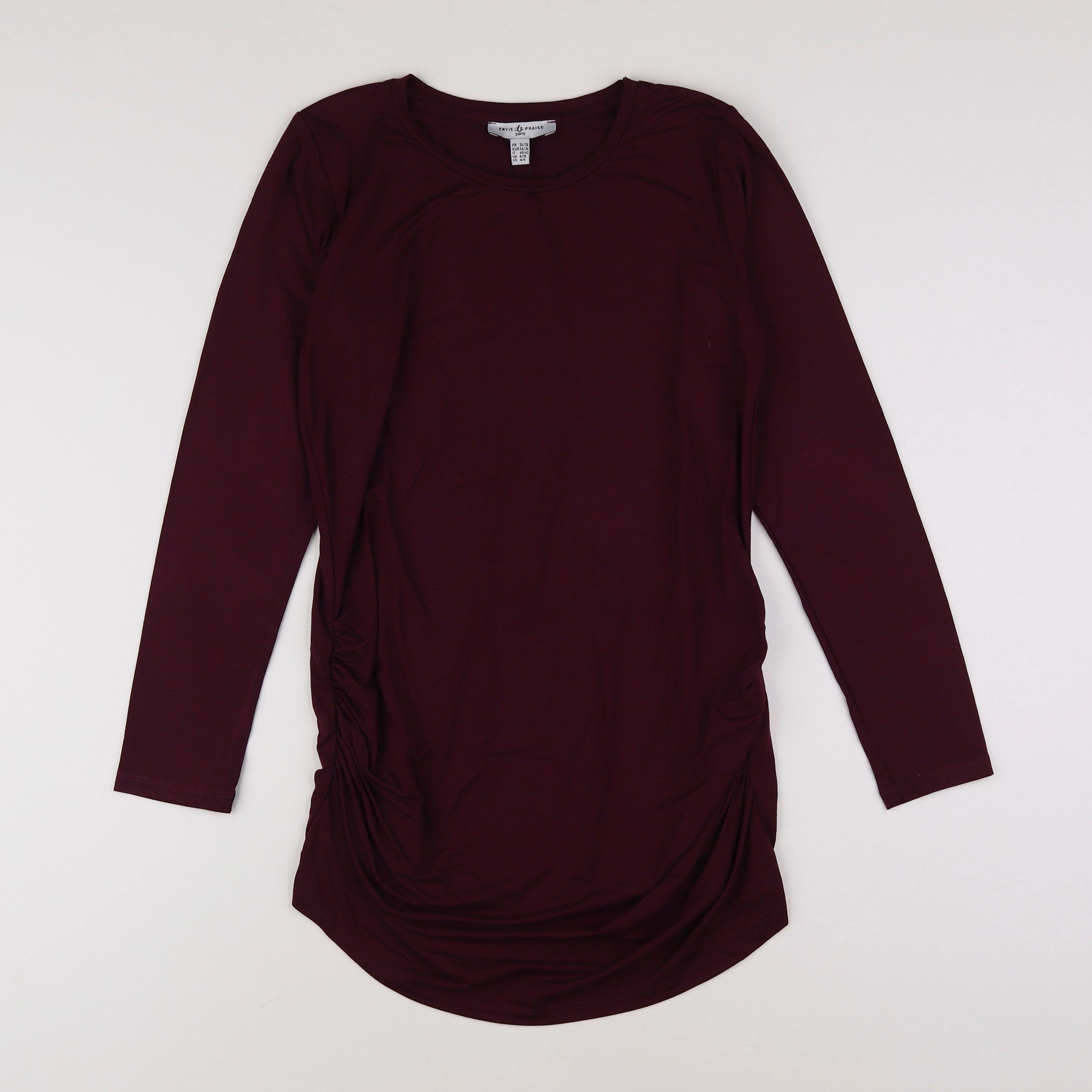 Envie de fraise - tee-shirt grossesse violet - 36 à 38