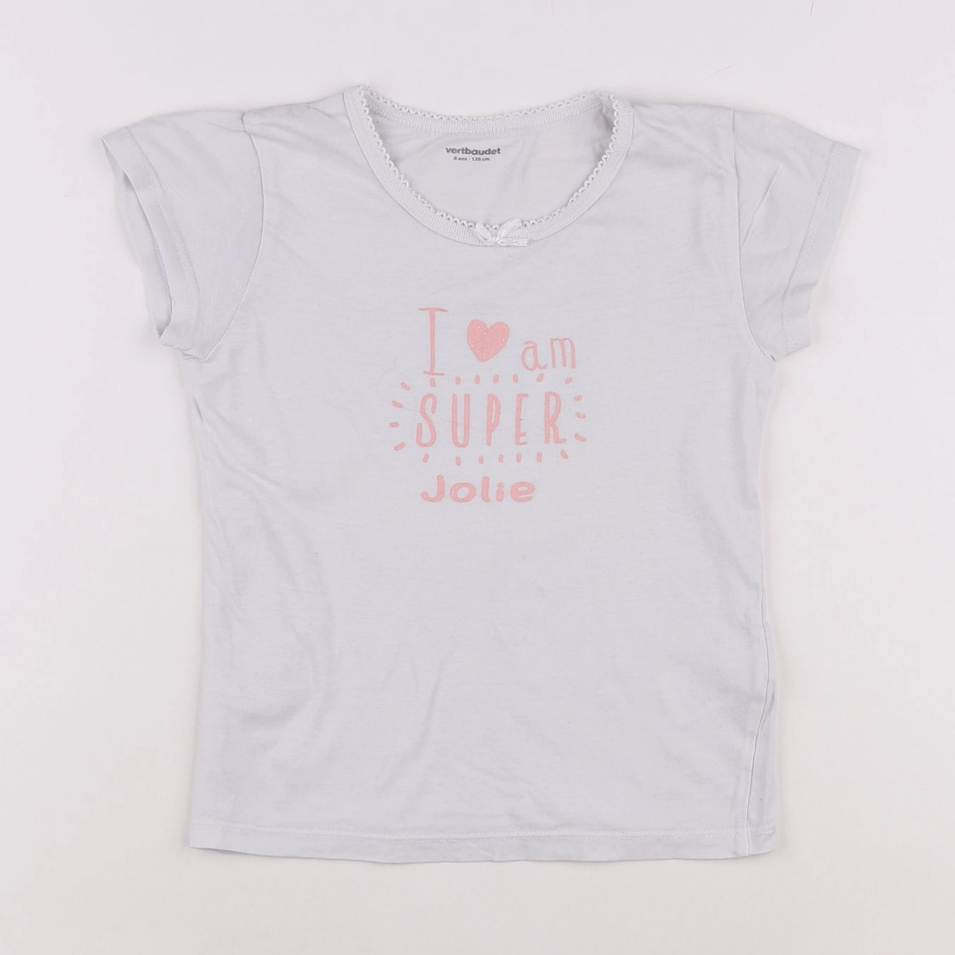 Vertbaudet - maillot de corps blanc - 8 ans
