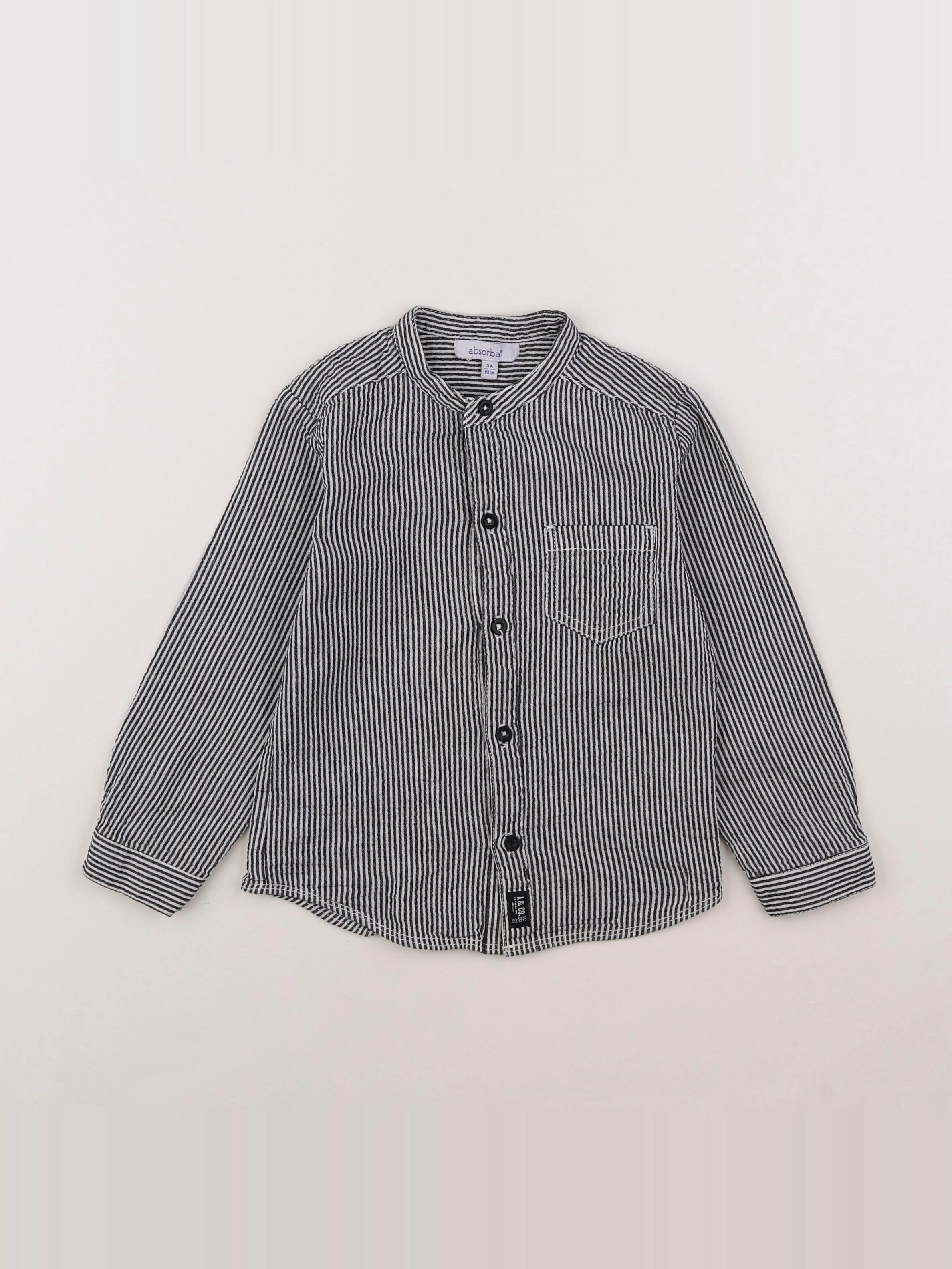 Absorba - chemise bleu, blanc - 3 ans