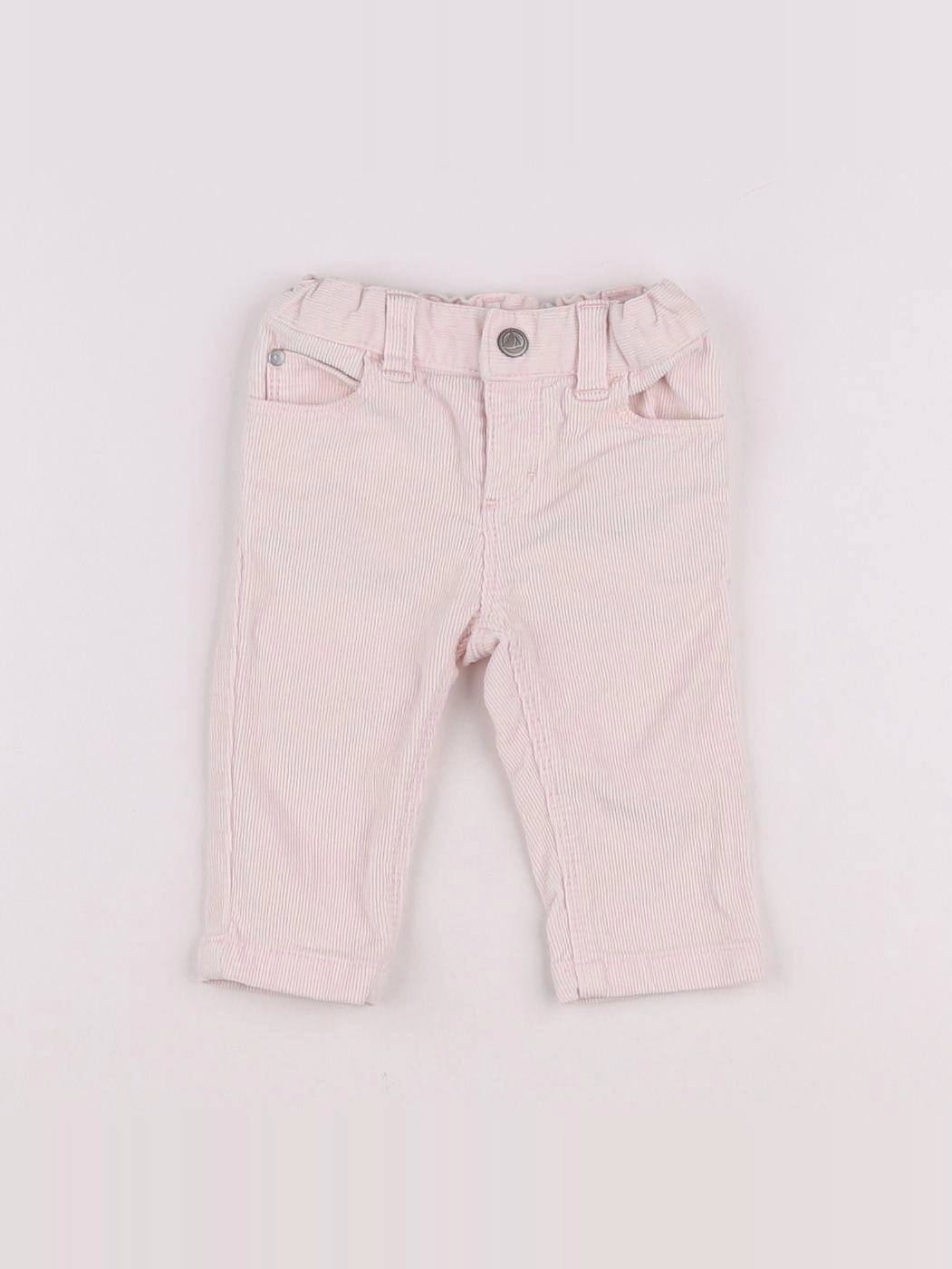Petit Bateau - pantalon rose - 3 mois