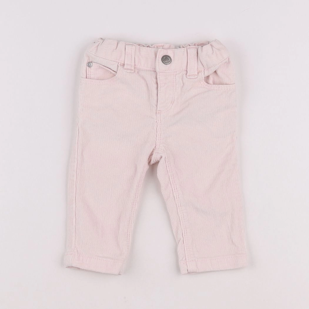 Petit Bateau - pantalon rose - 3 mois