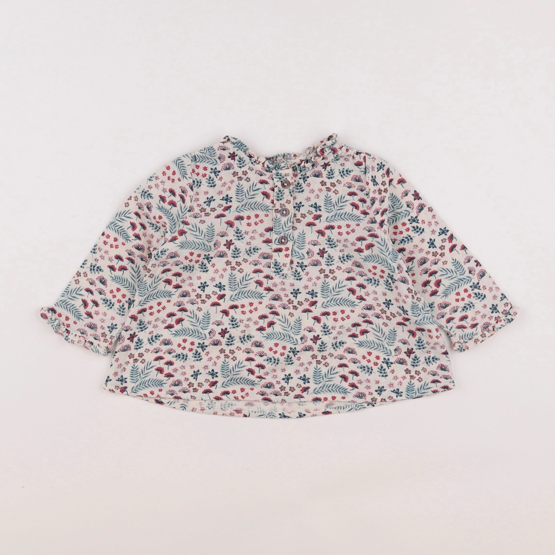 Boutchou - blouse beige - 6 mois