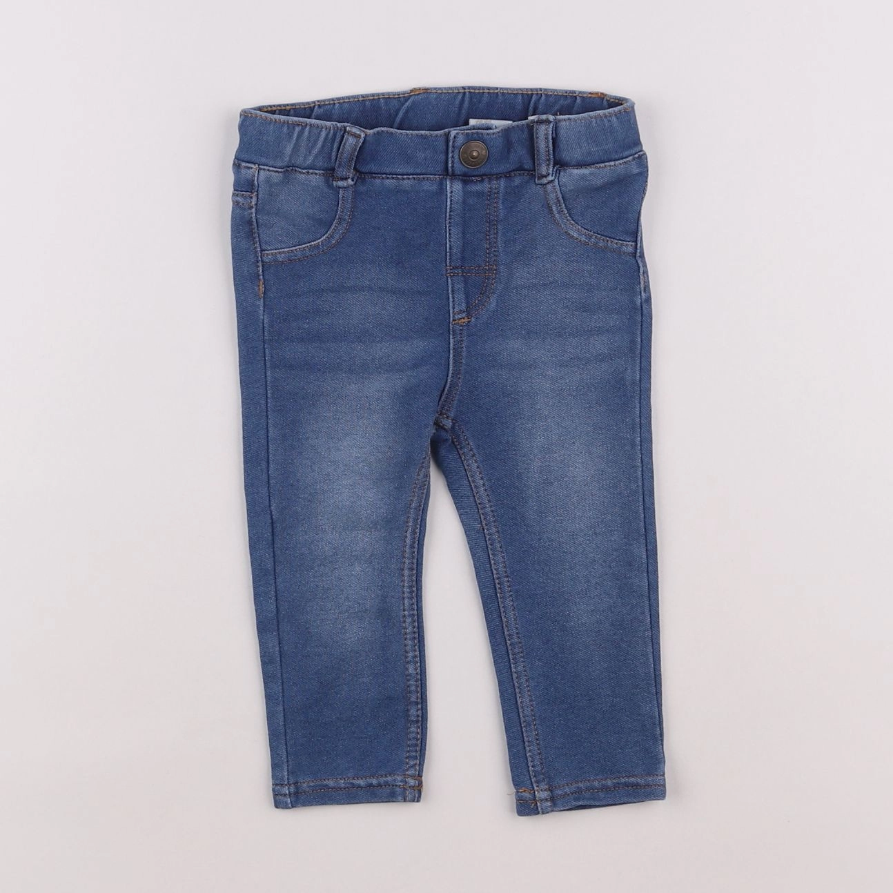 H&M - jegging bleu - 6/9 mois