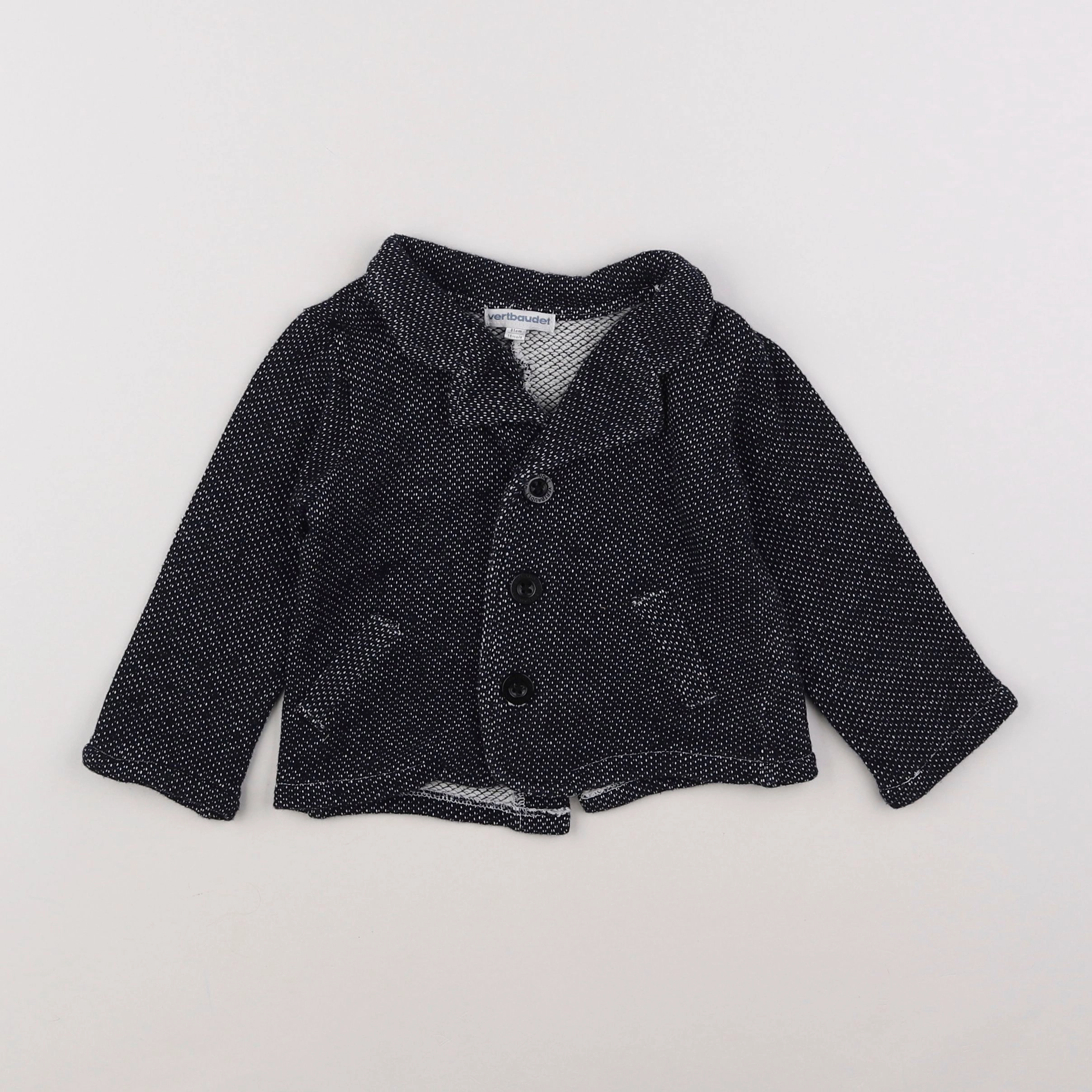 Vertbaudet - veste bleu - 18 mois