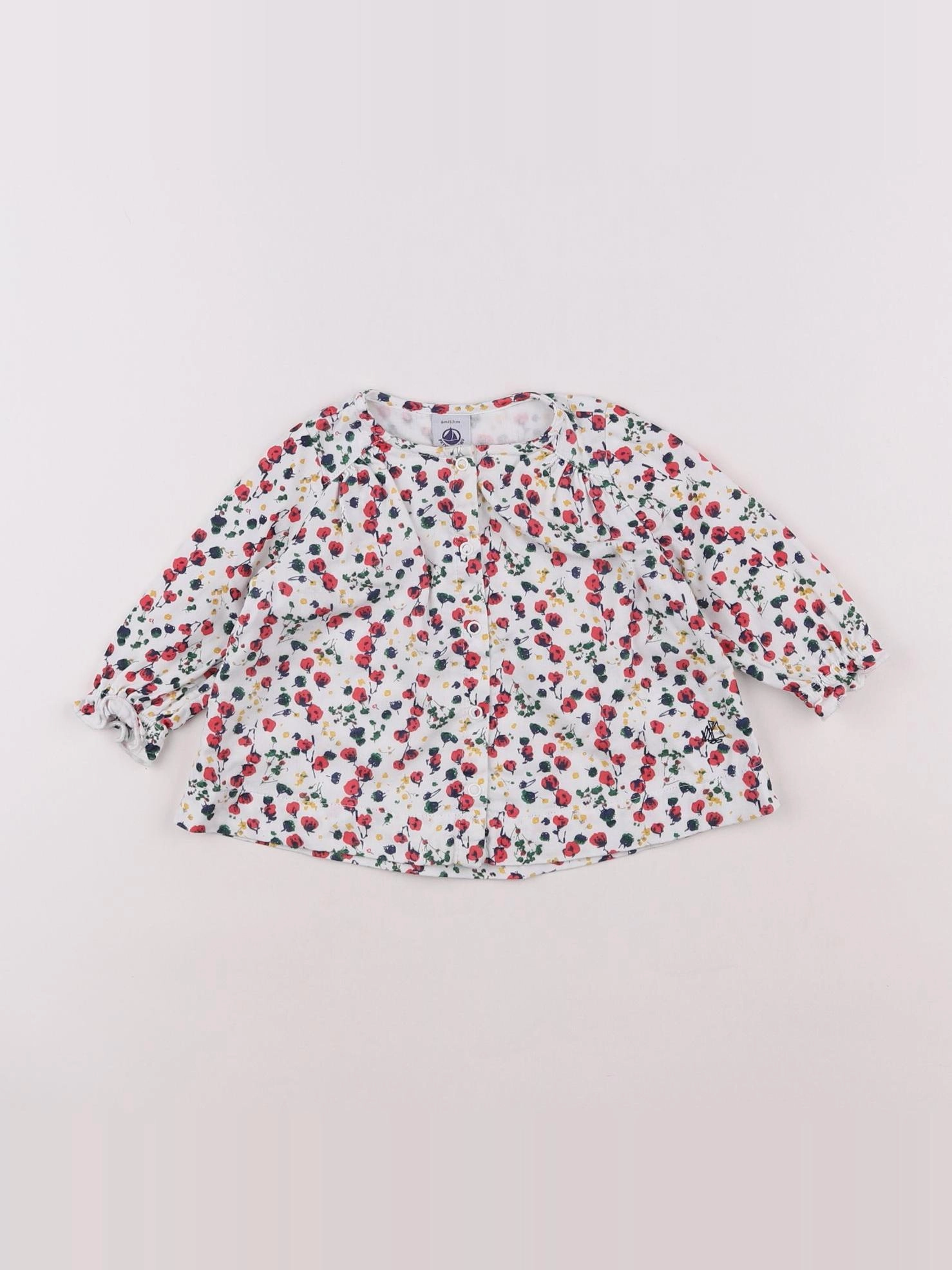 Petit Bateau - blouse multicolore - 6 mois