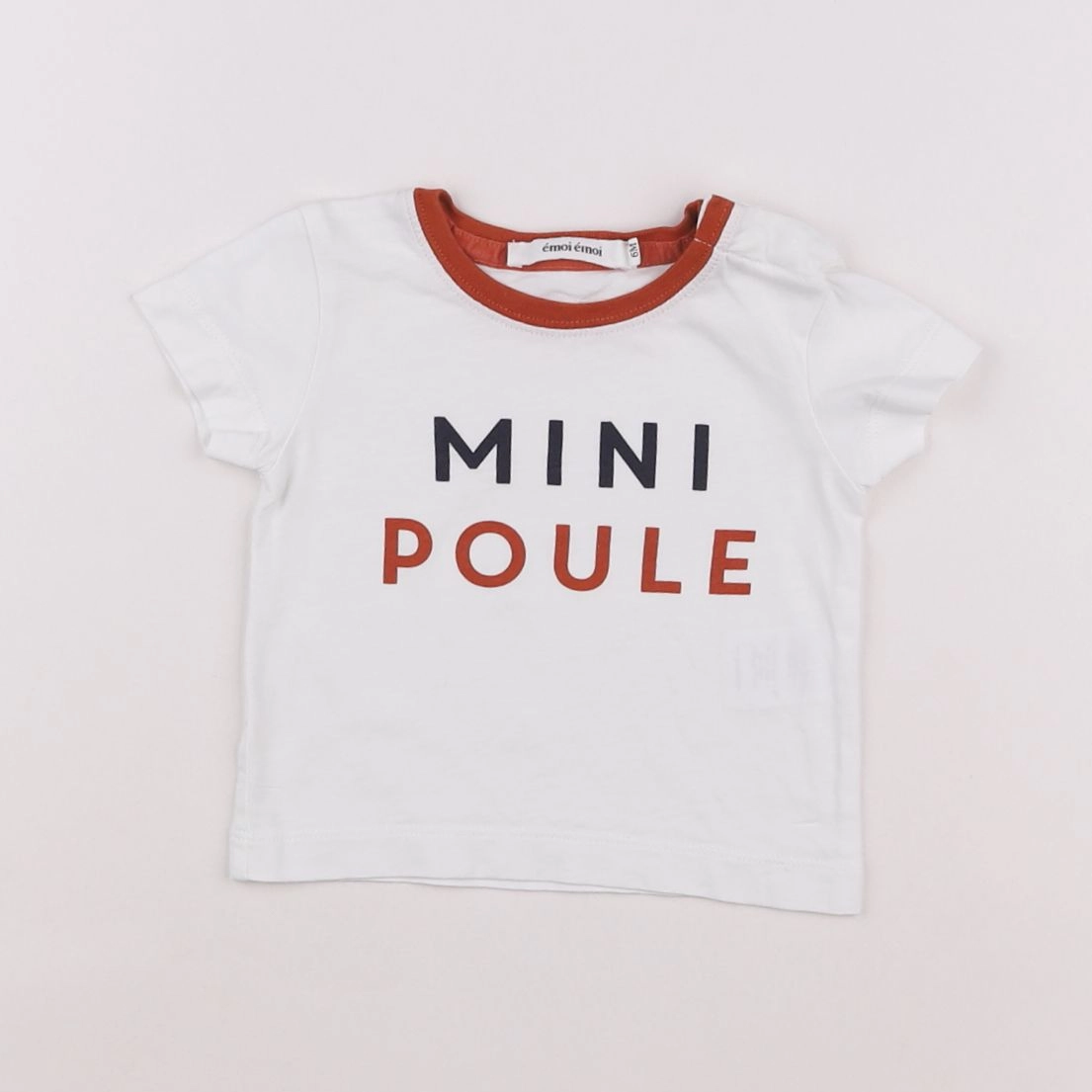 Emoi emoi - tee-shirt blanc - 6 mois