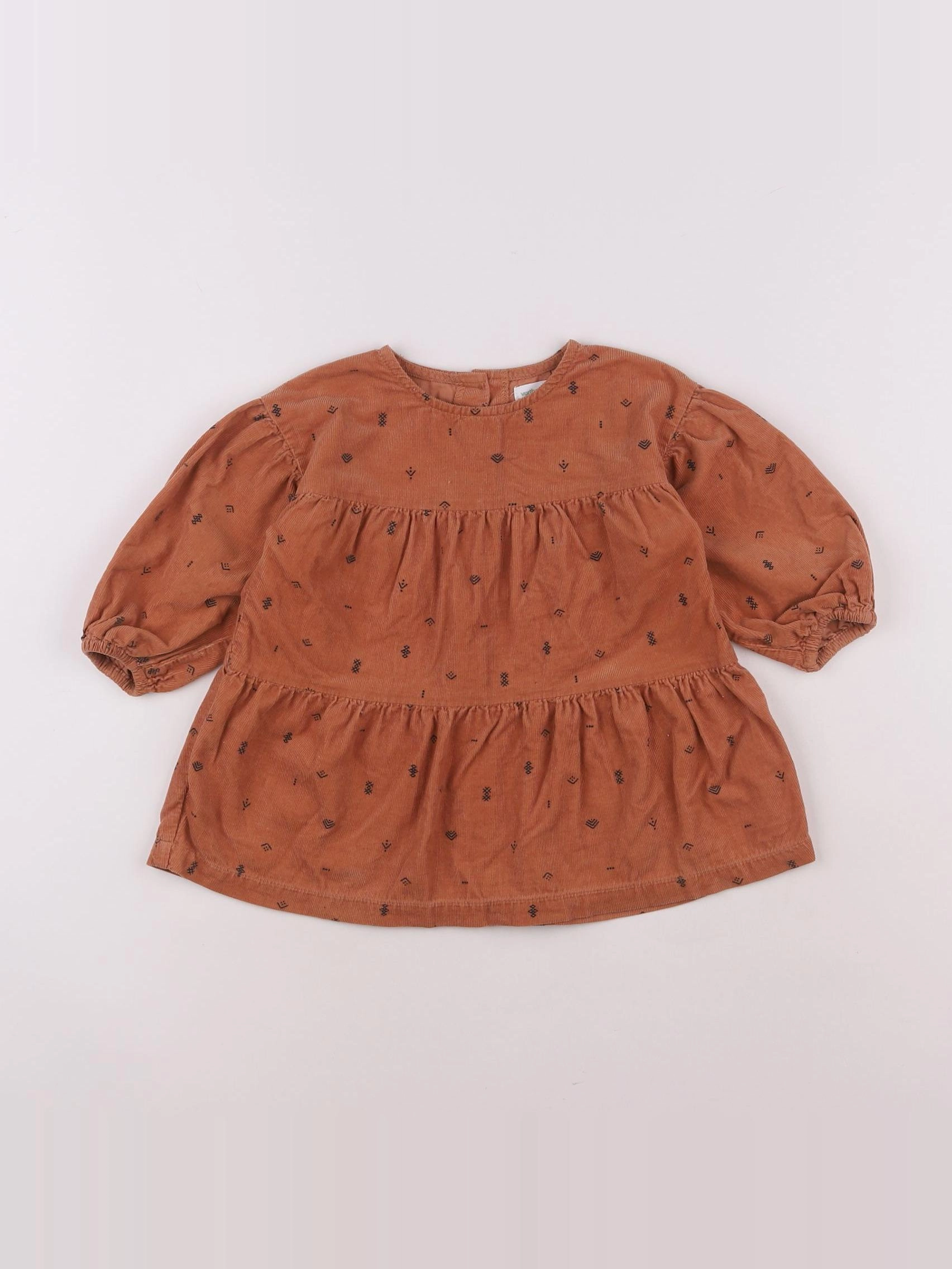 Vertbaudet - robe marron - 12 mois