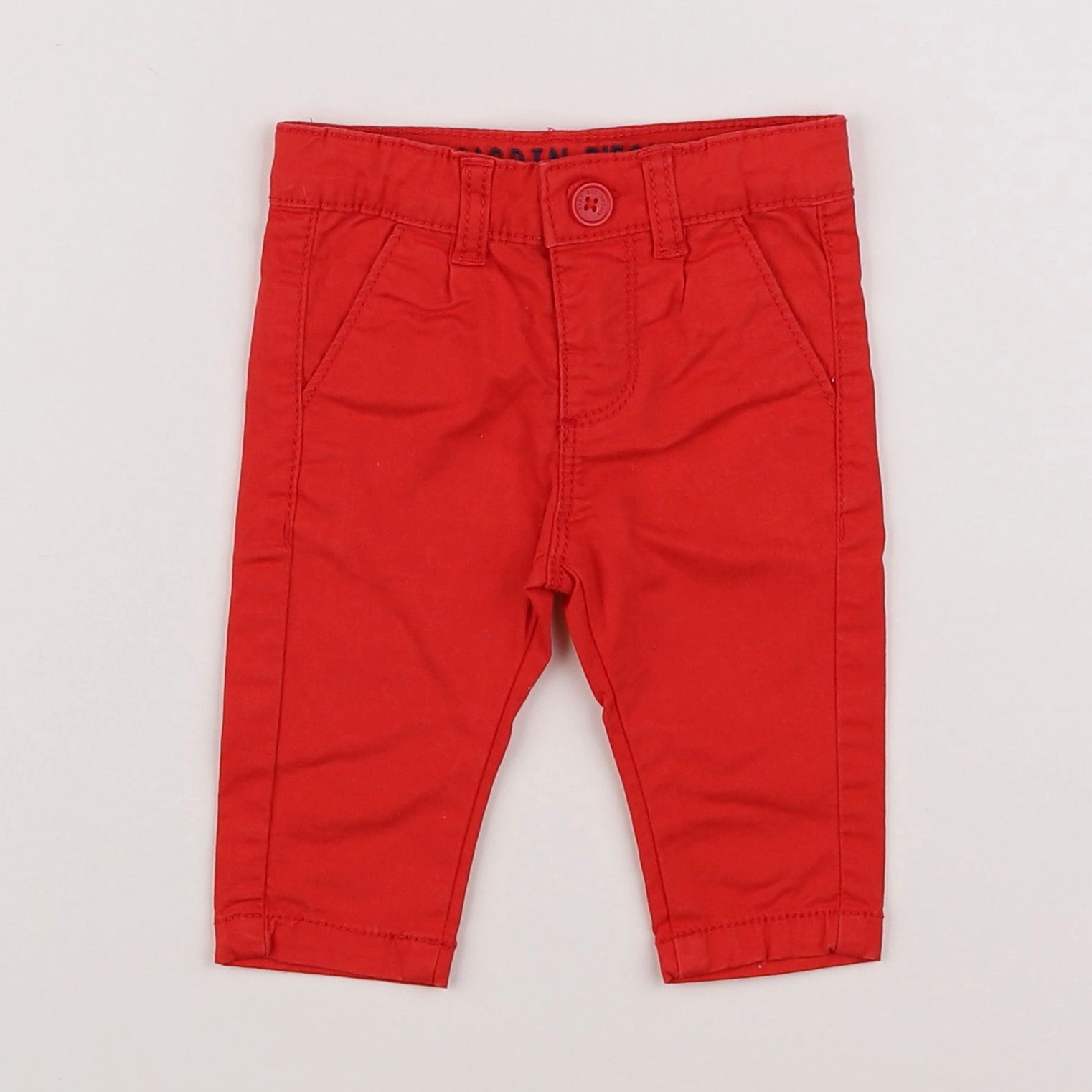 Tape à l'oeil - pantalon rouge - 3 mois