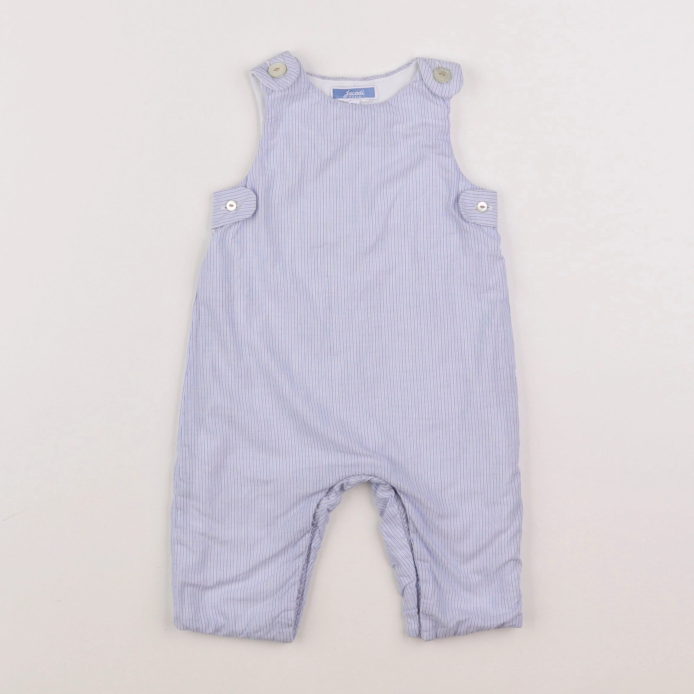 Jacadi - combinaison bleu, blanc - 6 mois