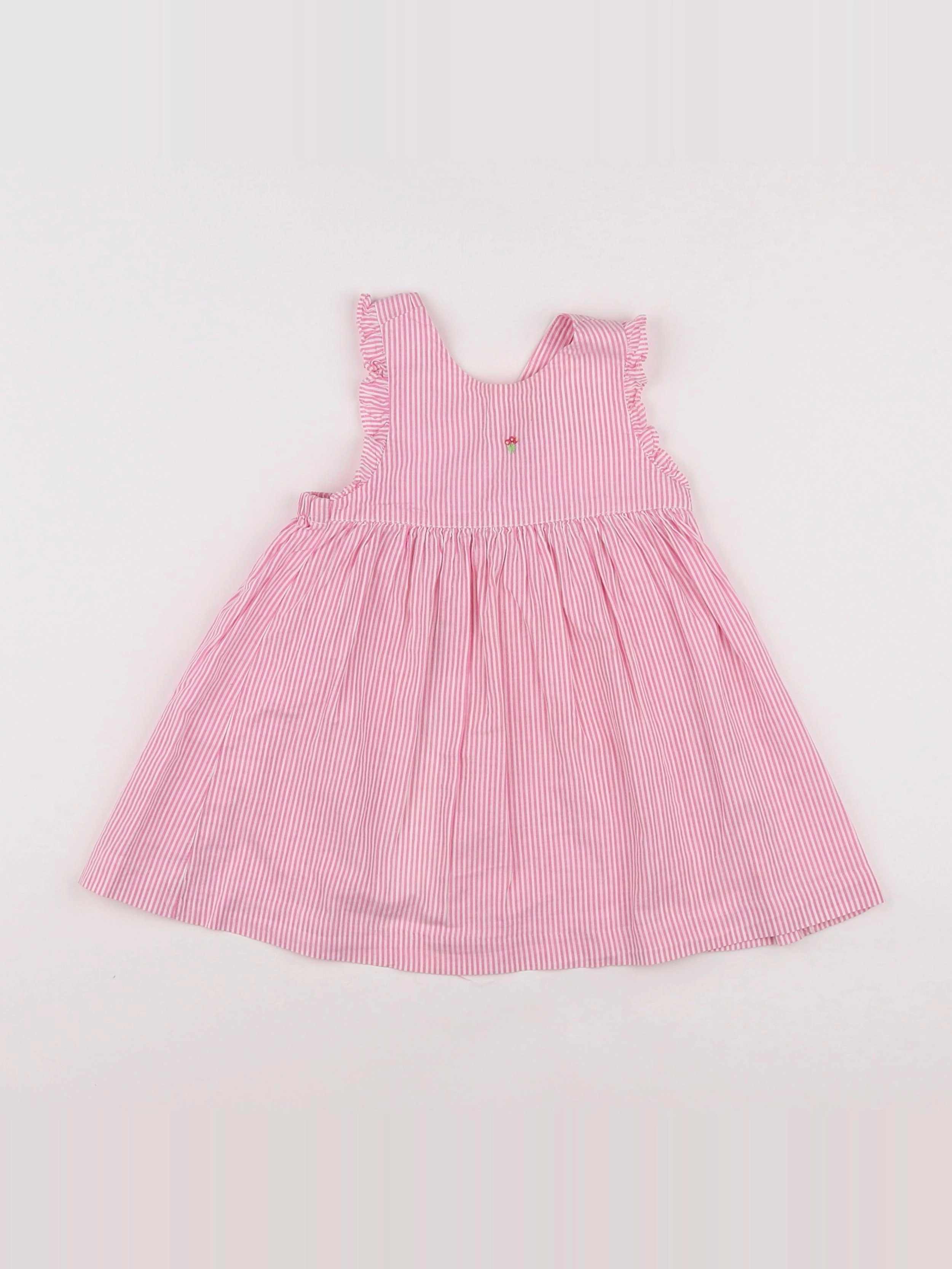 Jacadi - robe rose - 12 mois