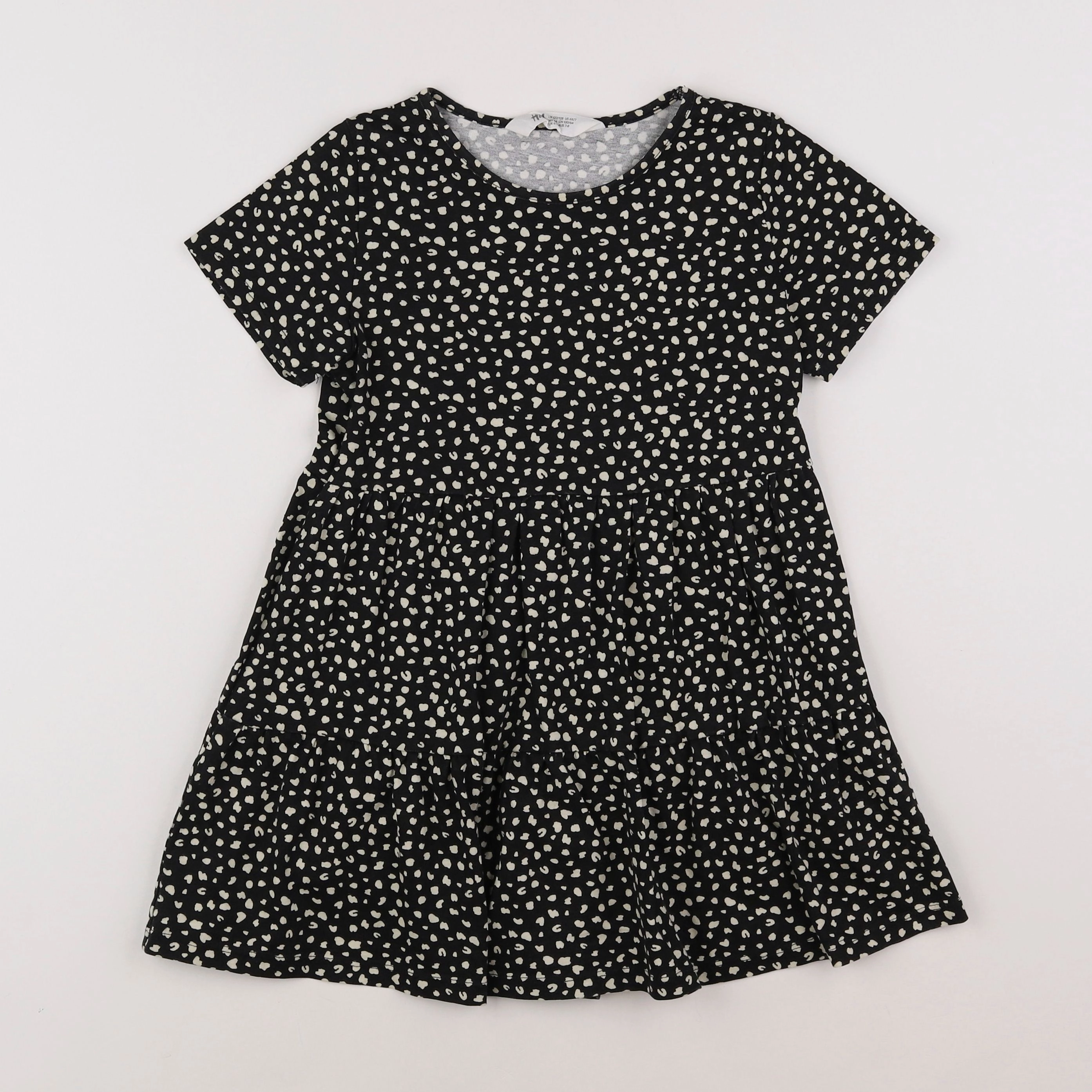 H&M - robe noir - 6/8 ans