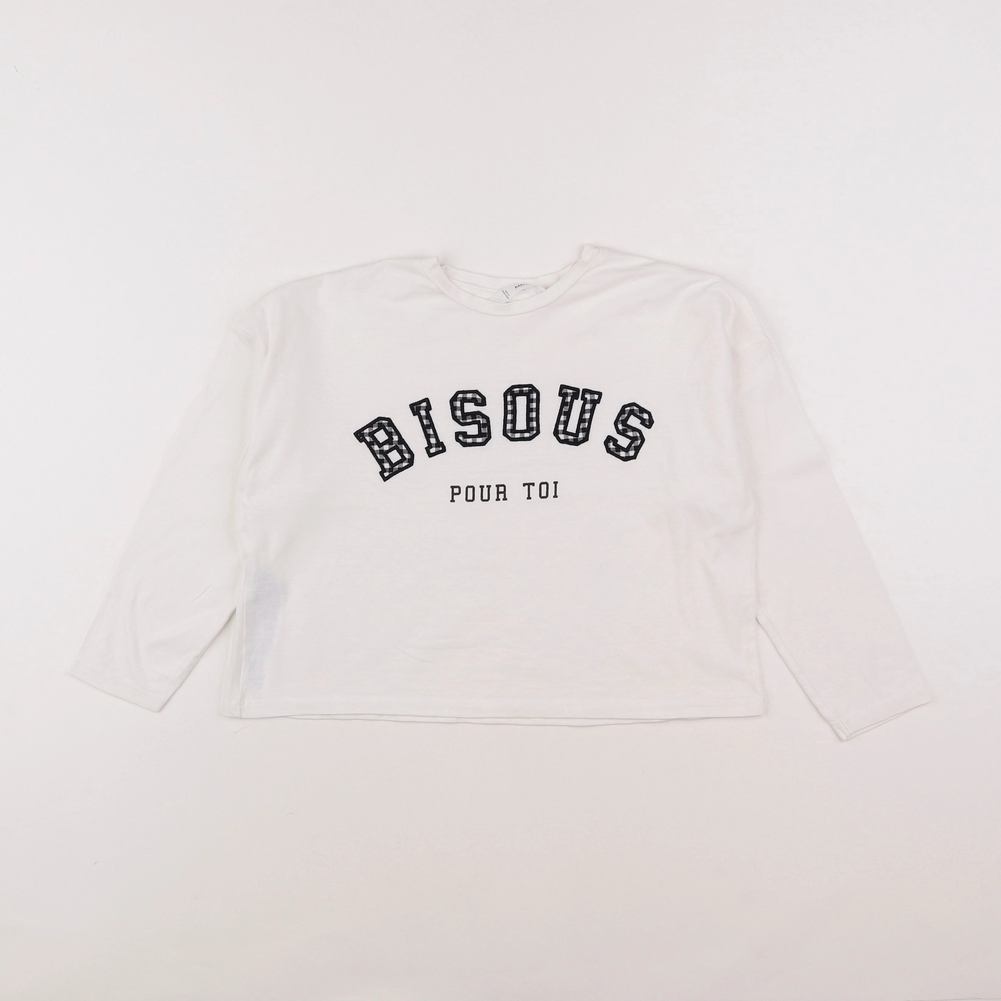 Mango - tee-shirt blanc - 7/8 ans