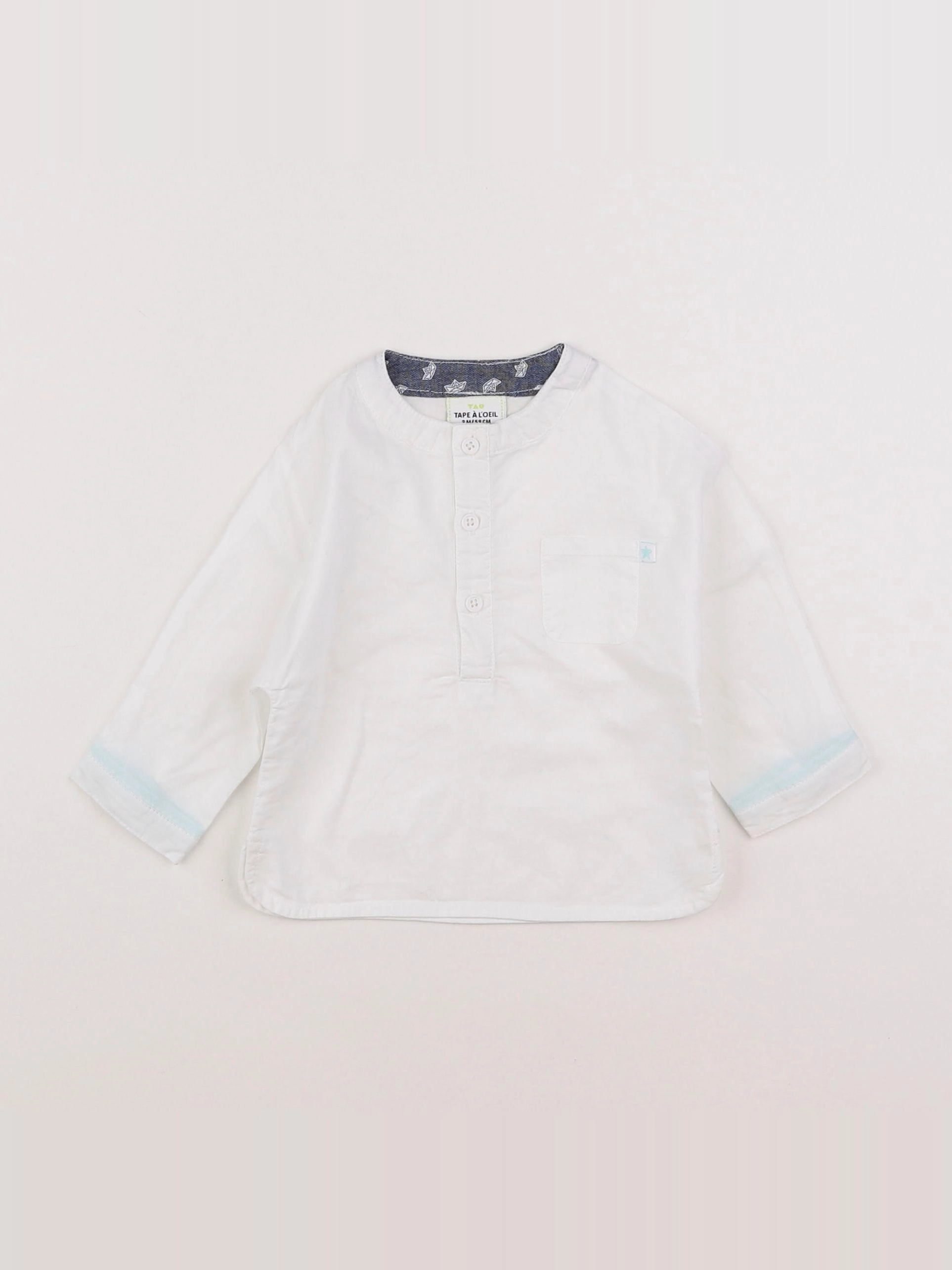 Tape à l'oeil - chemise blanc - 3 mois